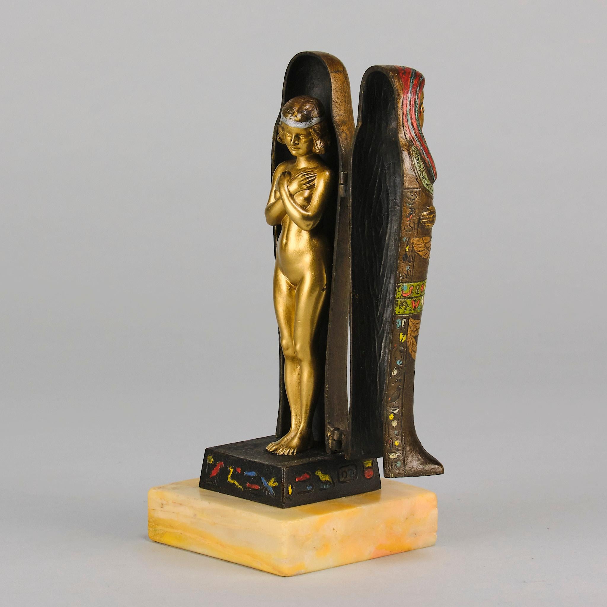 Early 20th Century Cold-Painted Bronze entitled 