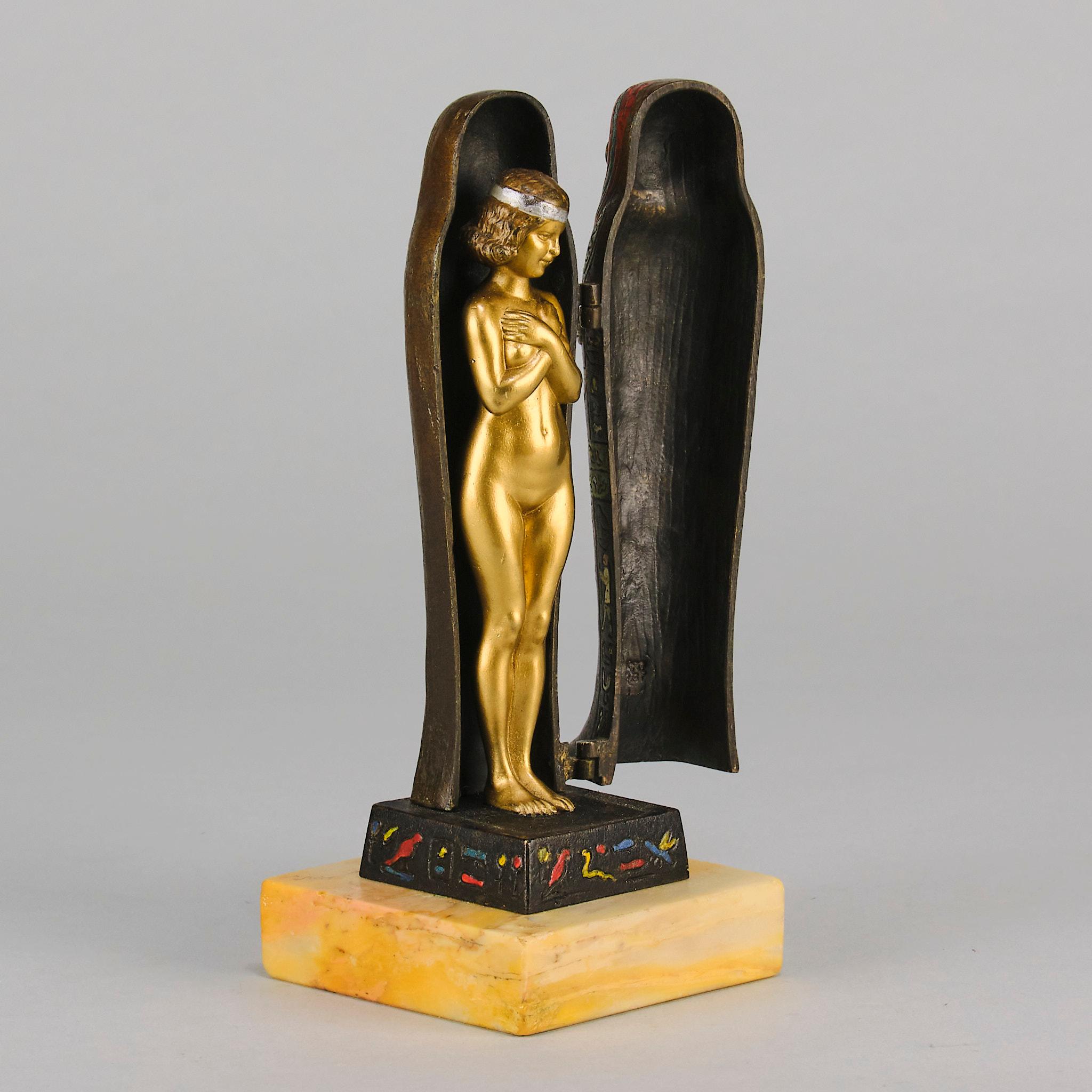 Early 20th Century Cold-Painted Bronze entitled 