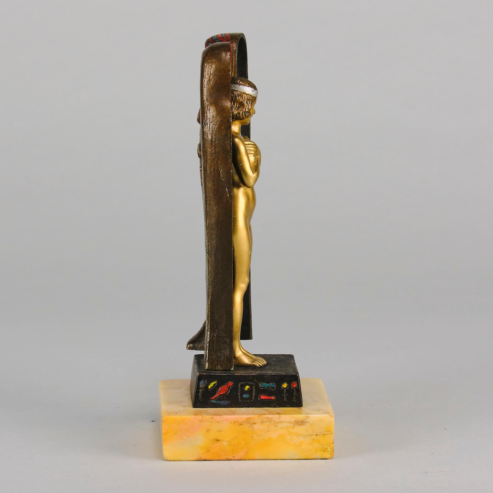 Early 20th Century Cold-Painted Bronze entitled 