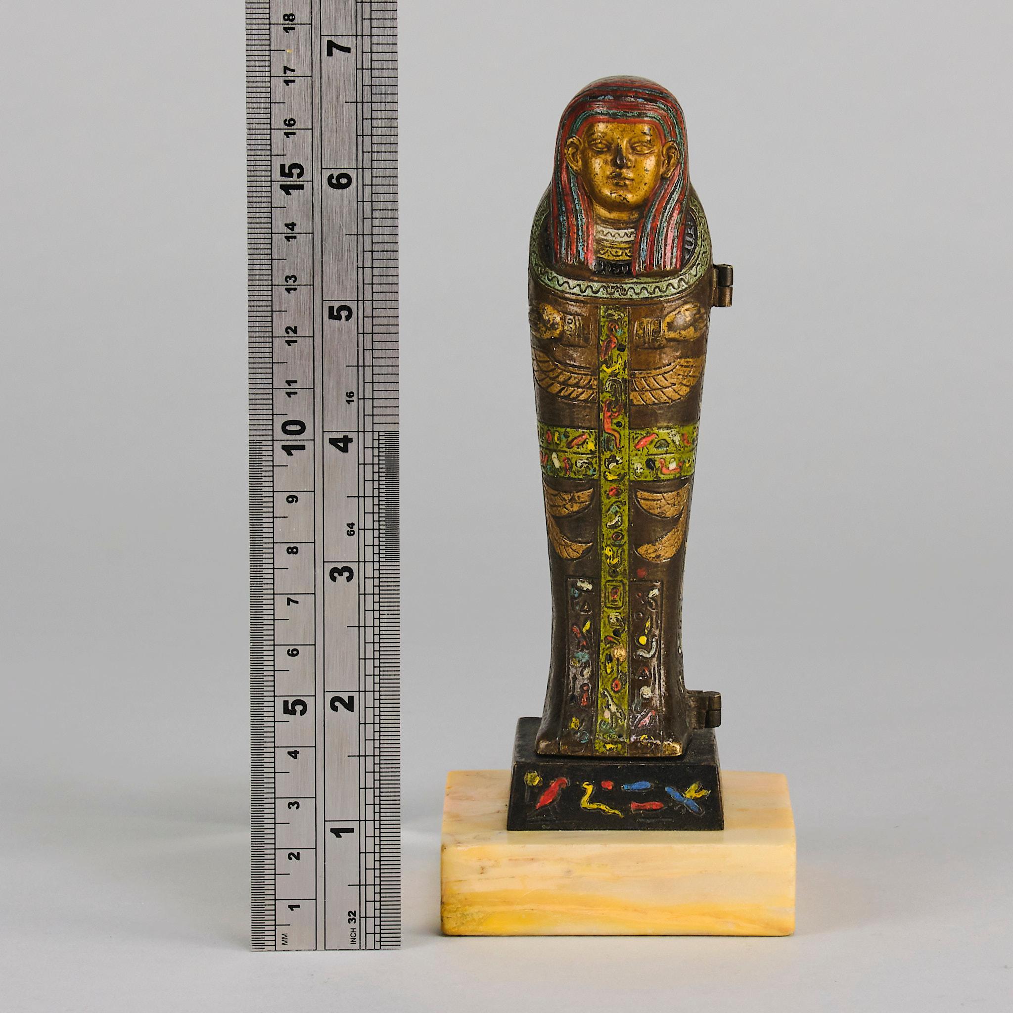 Early 20th Century Cold-Painted Bronze entitled 