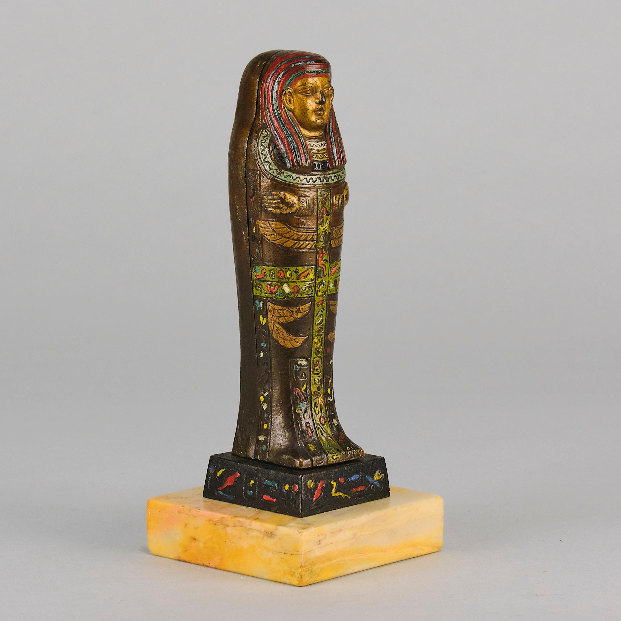 Austrian Early 20th Century Cold-Painted Bronze entitled 
