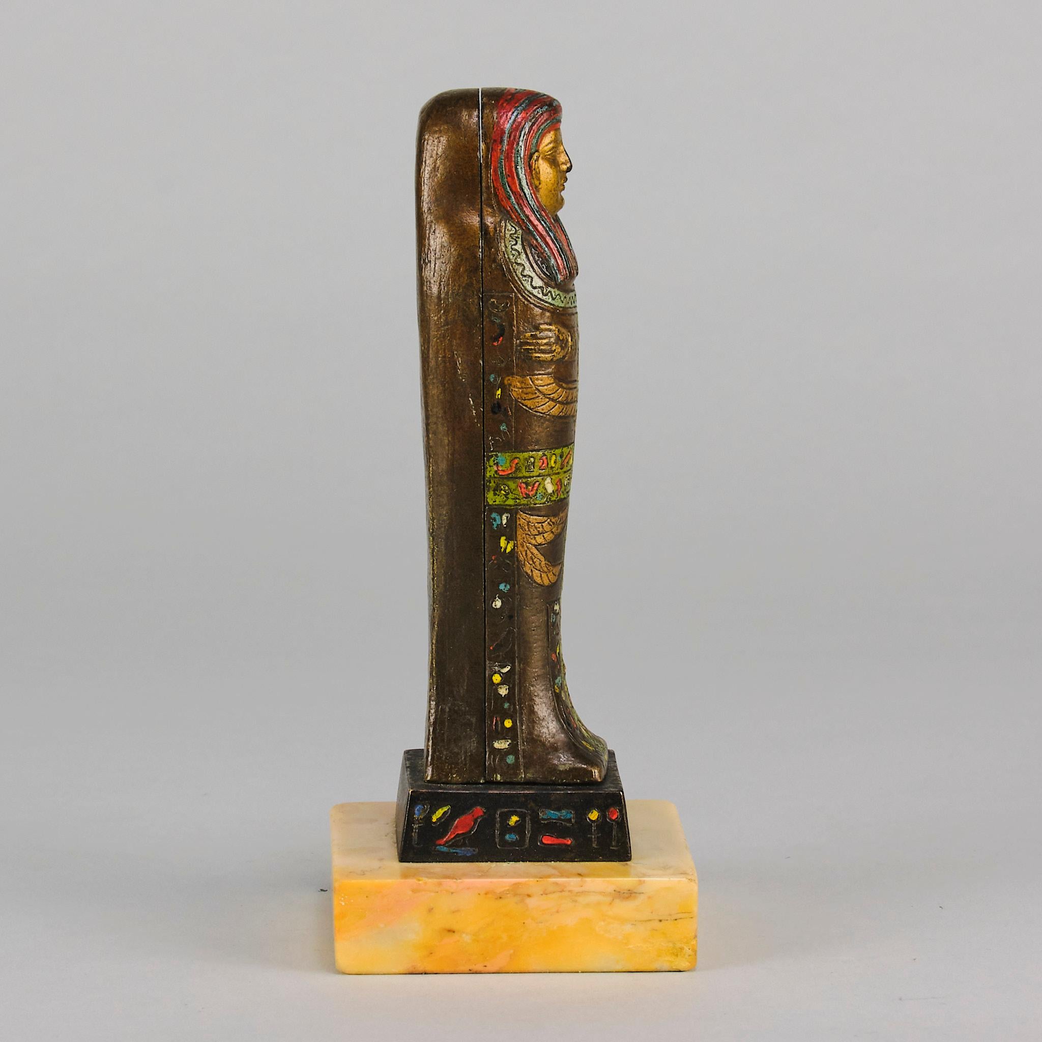 Cast Early 20th Century Cold-Painted Bronze entitled 