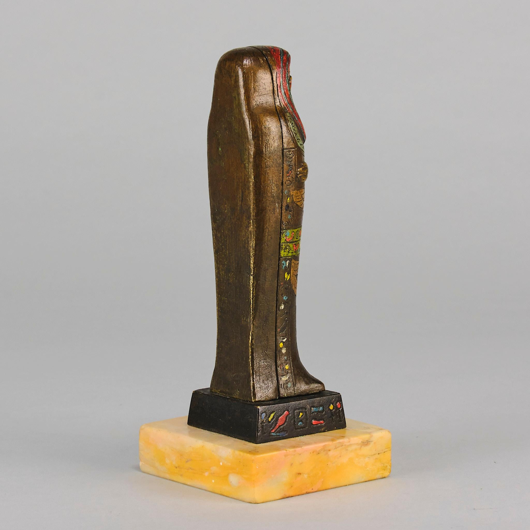 Early 20th Century Cold-Painted Bronze entitled 