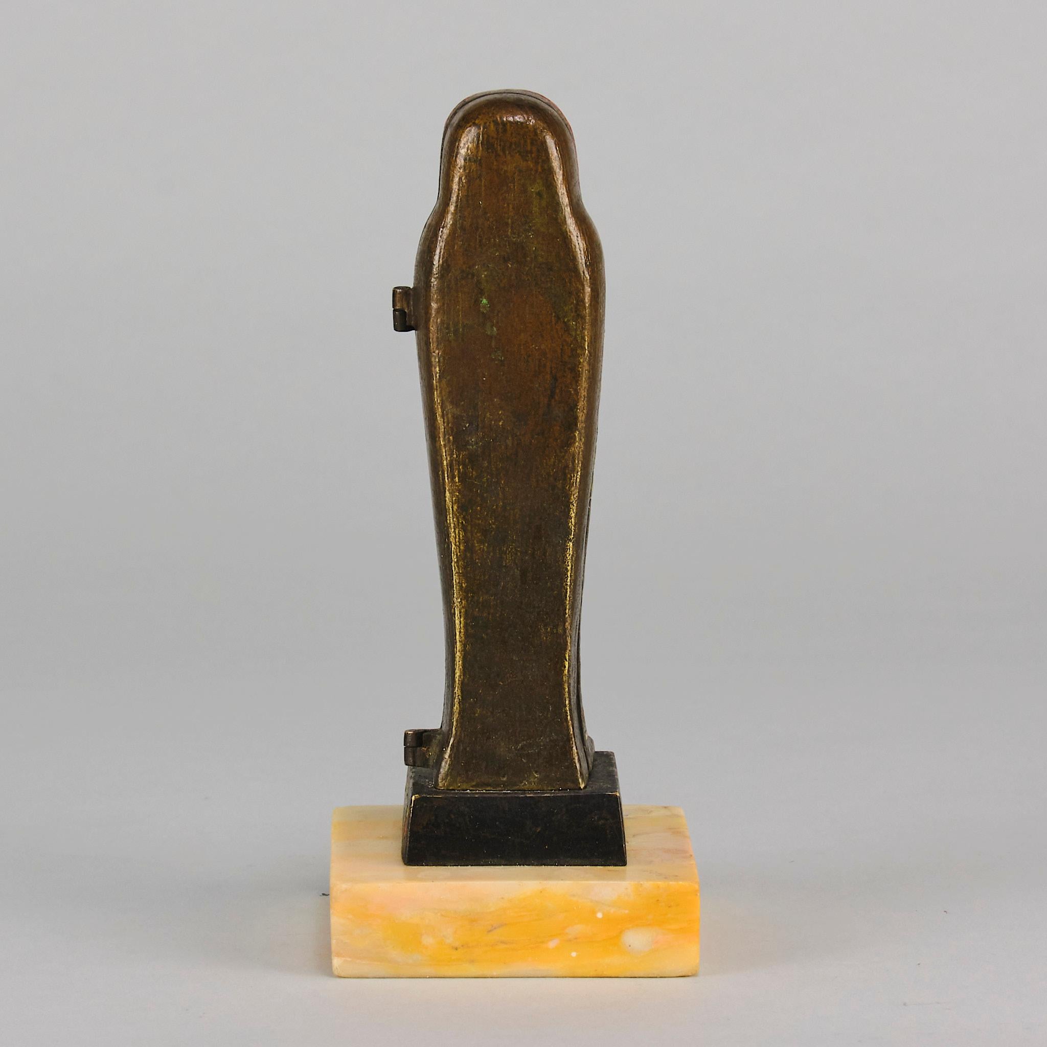 Early 20th Century Cold-Painted Bronze entitled 
