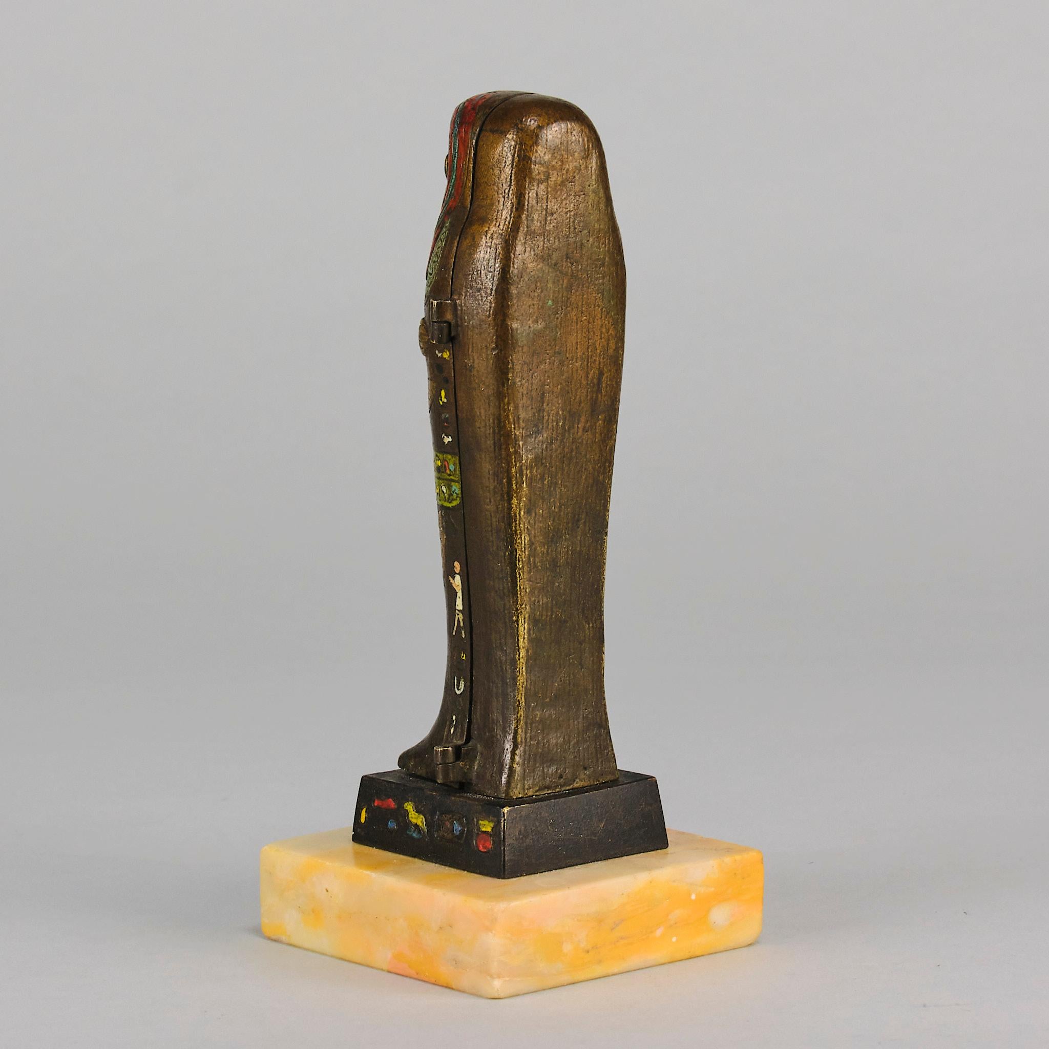 Early 20th Century Cold-Painted Bronze entitled 