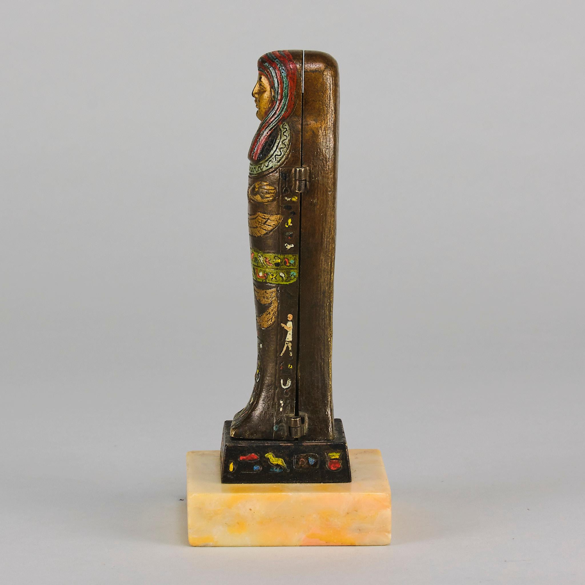 Early 20th Century Cold-Painted Bronze entitled 
