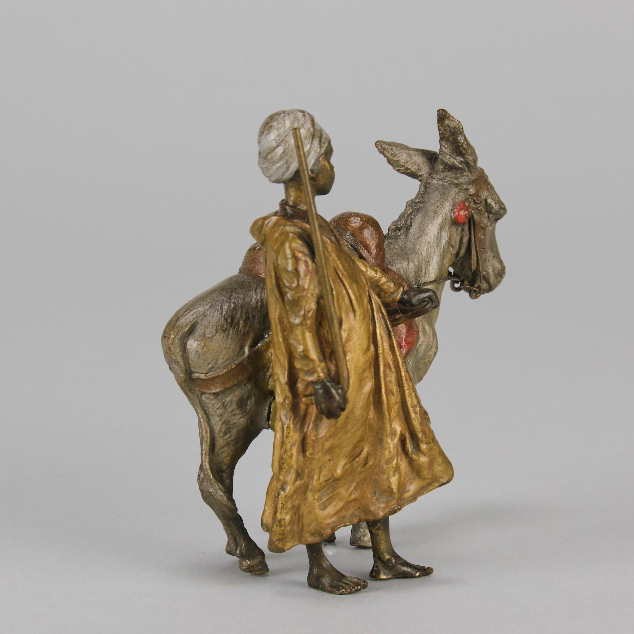 Early 20th Century Cold-Painted Bronze entitled 