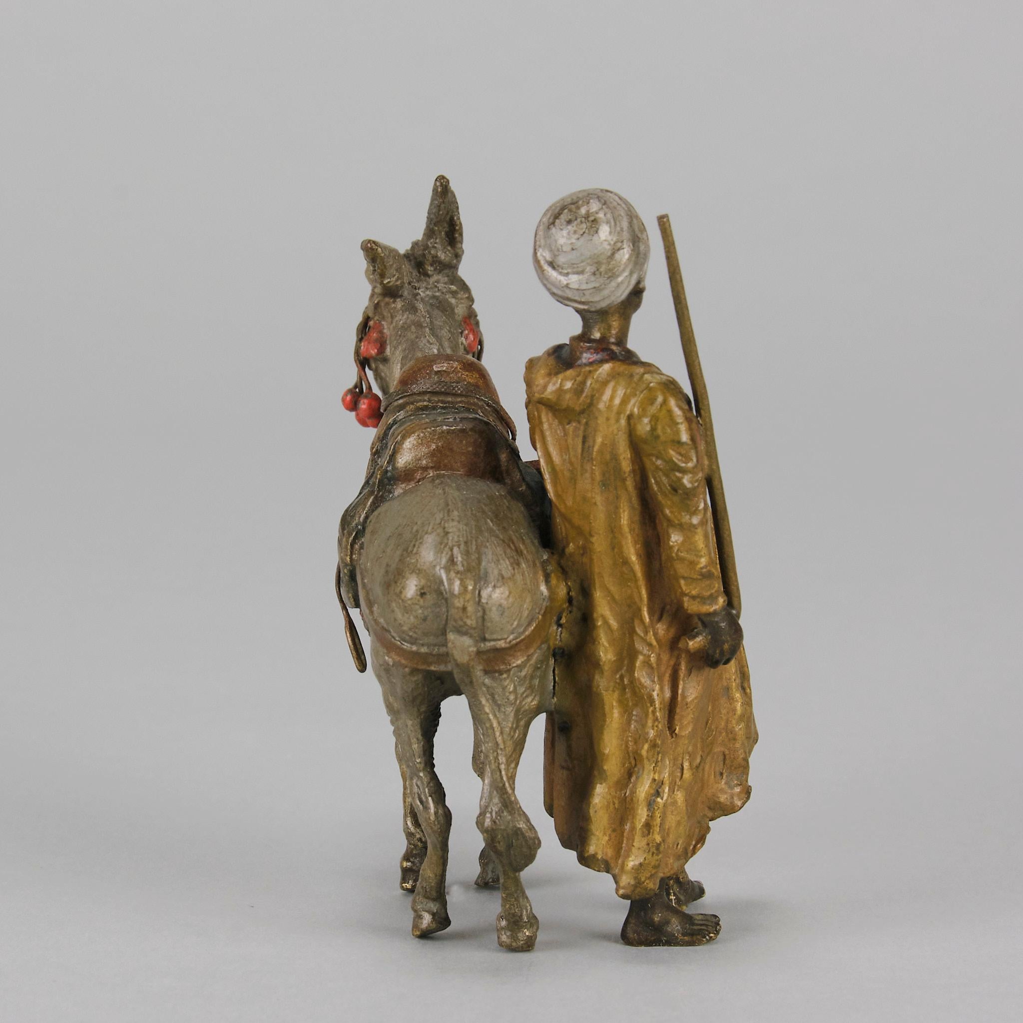 Early 20th Century Cold-Painted Bronze entitled 