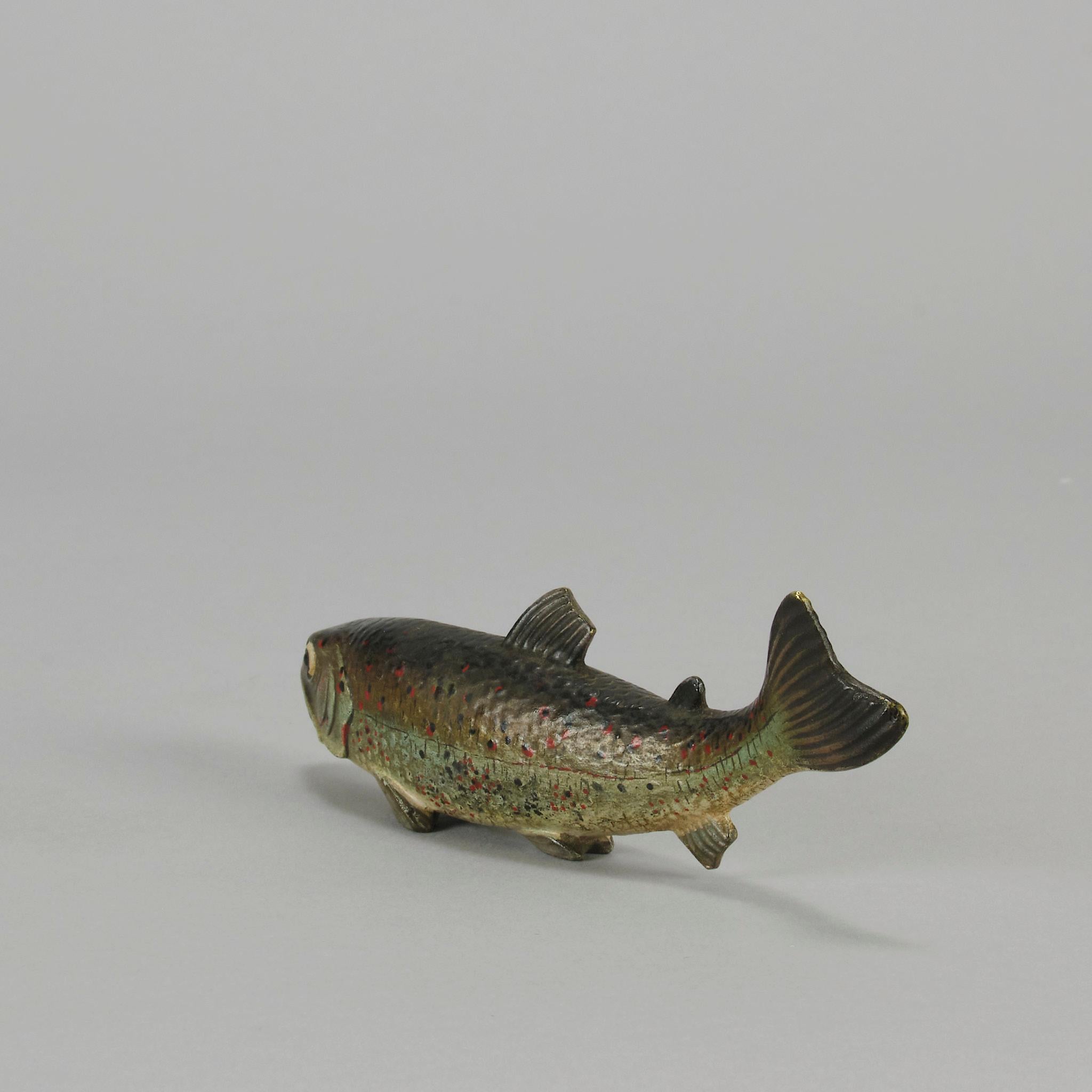 Early 20th Century Cold-Painted Bronze entitled 