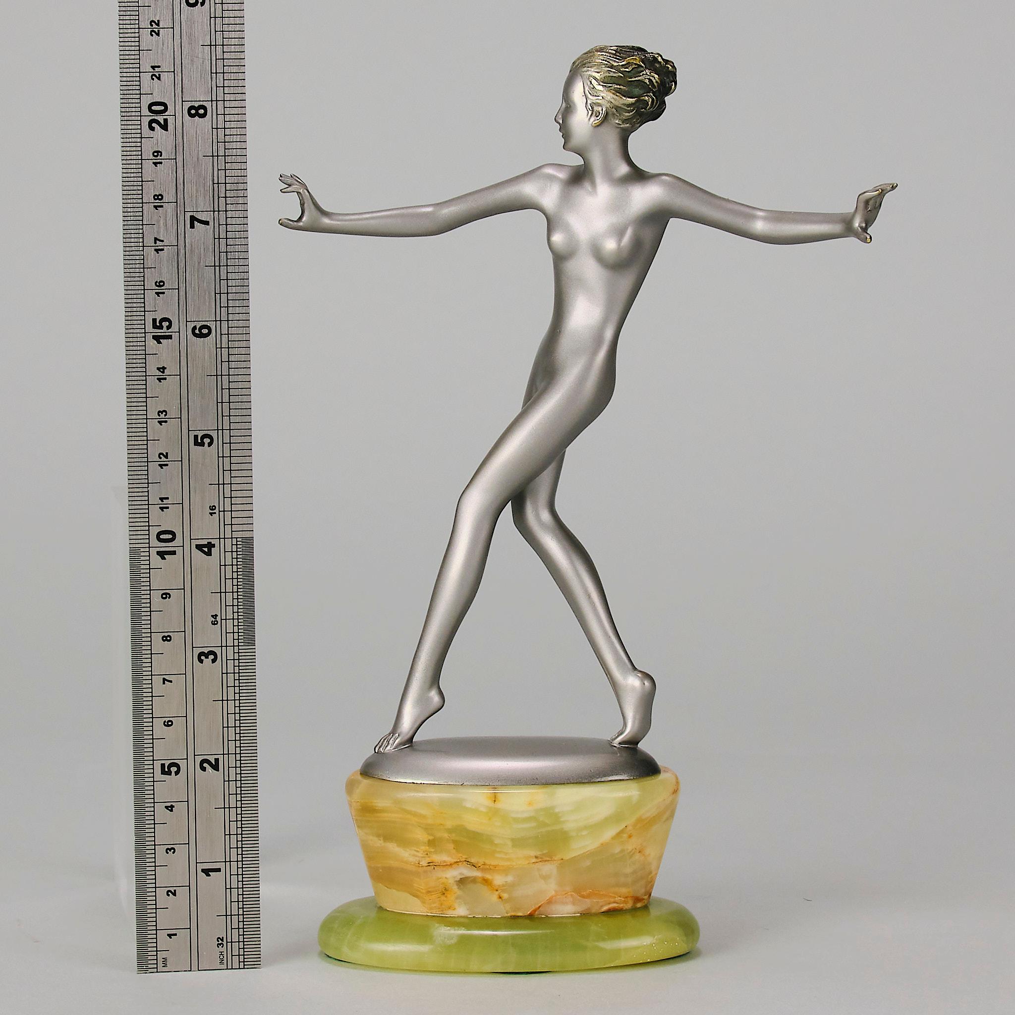 Early 20th Century Cold-Painted Bronze Entitled 
