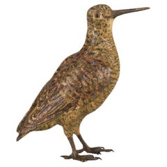 Early 20th Century Cold-Painted Bronze entitled "Woodcock" by Franz Bergman