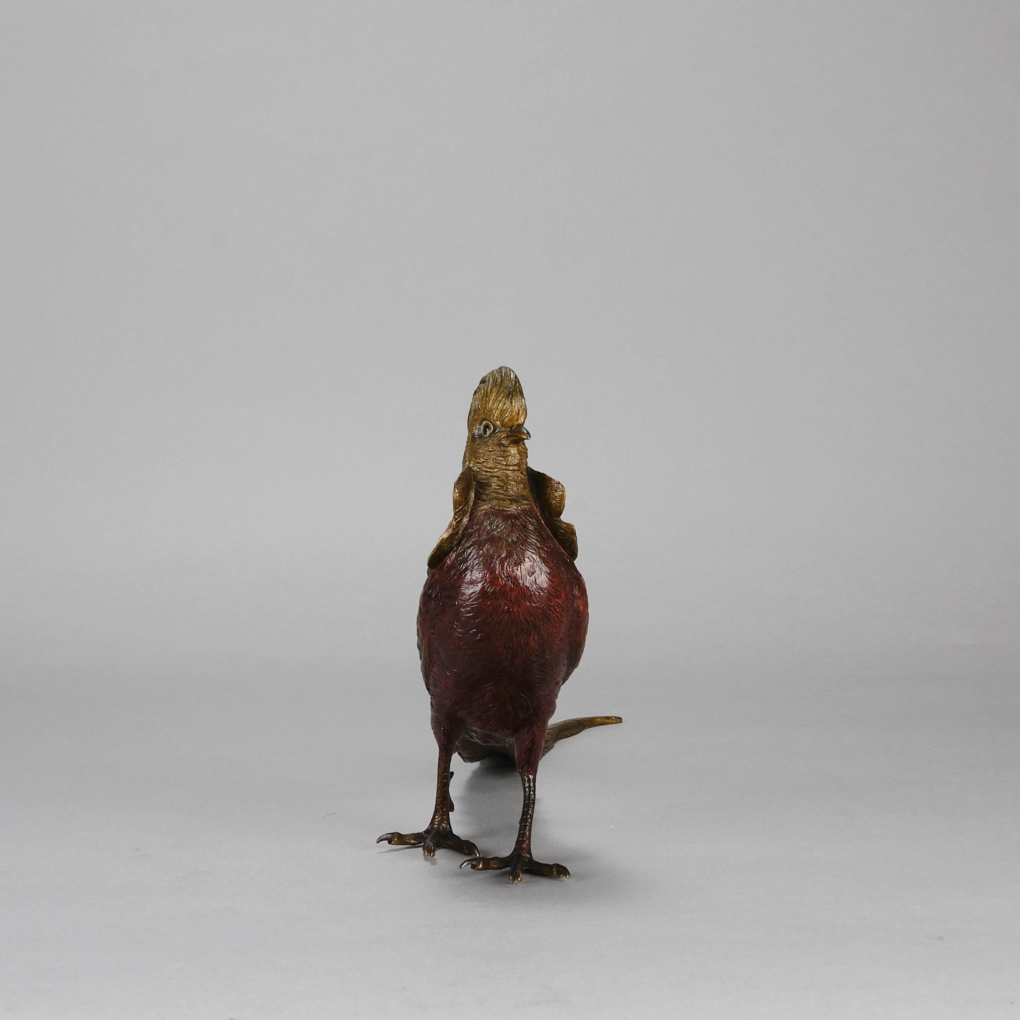 Austriaco Bronzo dipinto a freddo dei primi del Novecento 