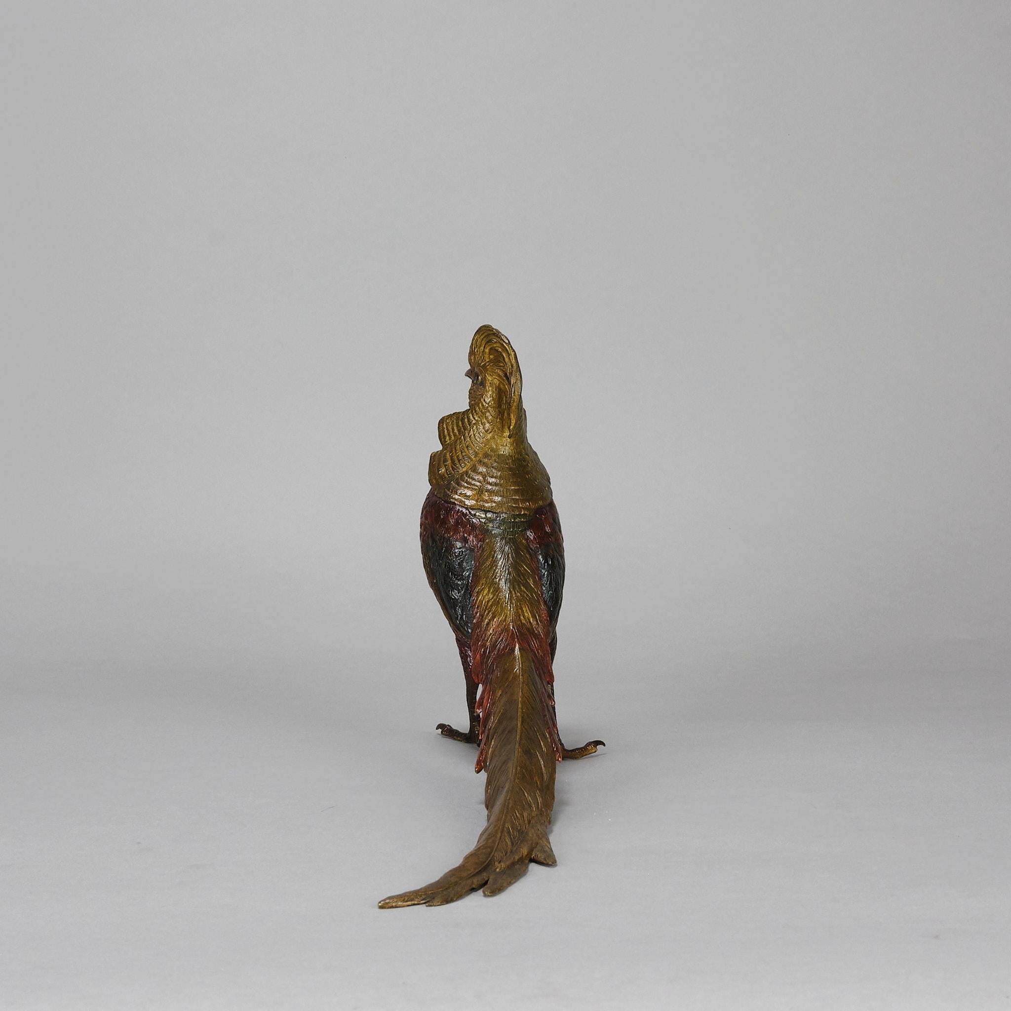 Bronzo dipinto a freddo dei primi del Novecento 
