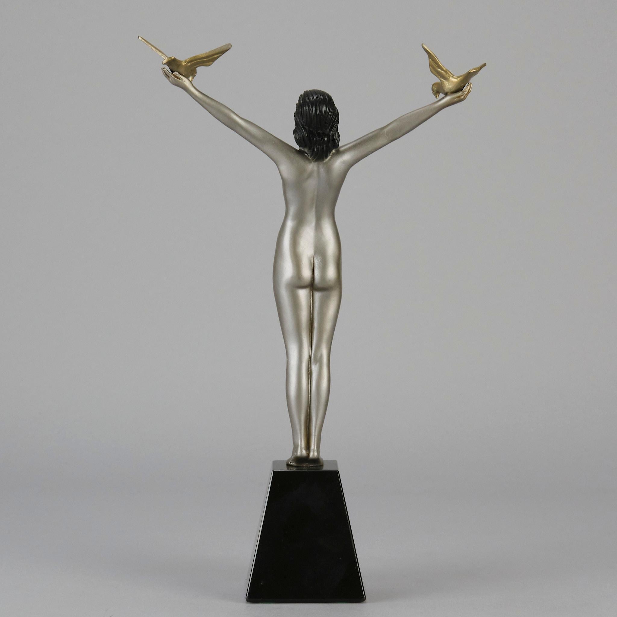 XX secolo Bronzo dipinto a freddo dei primi del Novecento 
