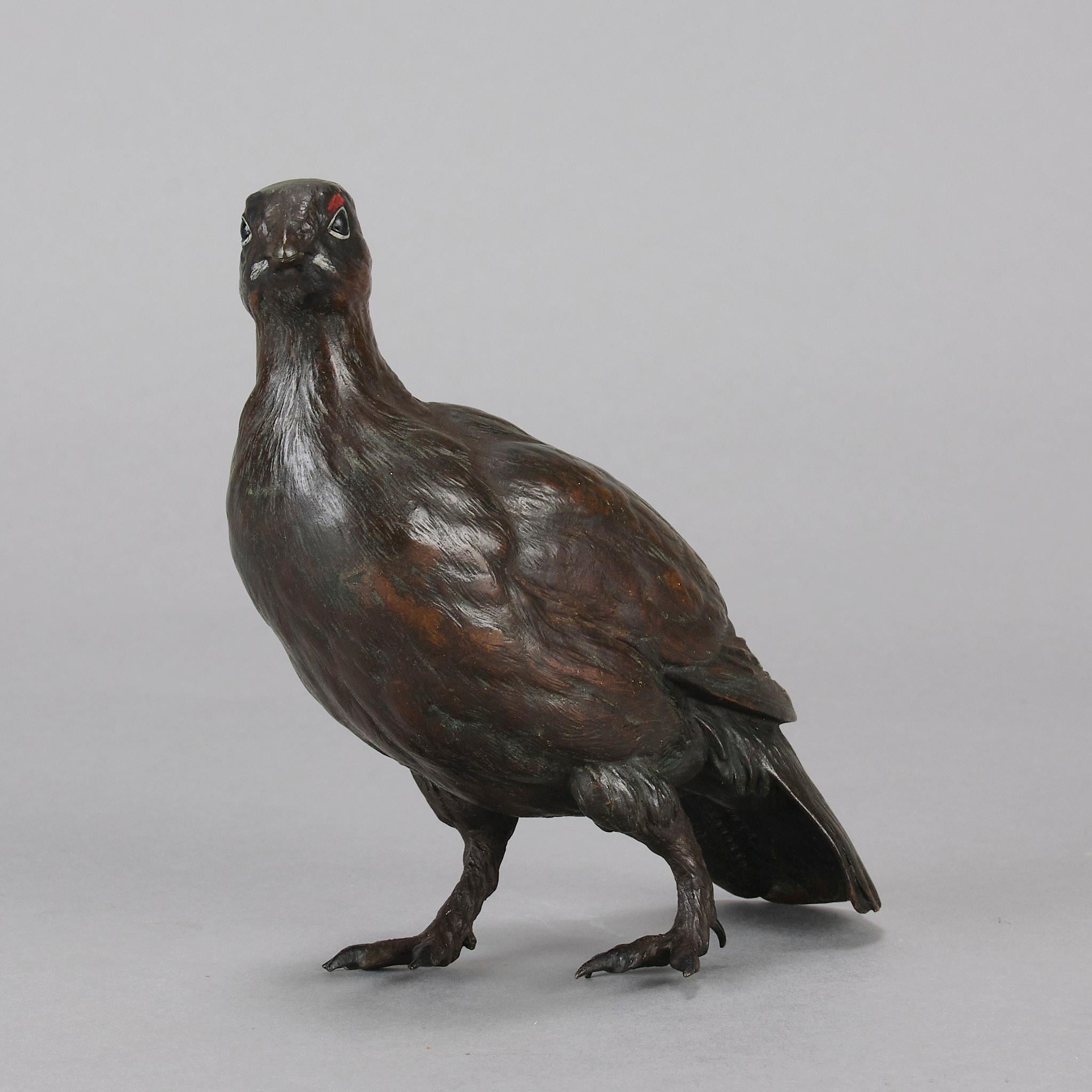 Austrian Early 20th Century Cold-Painted Bronze 