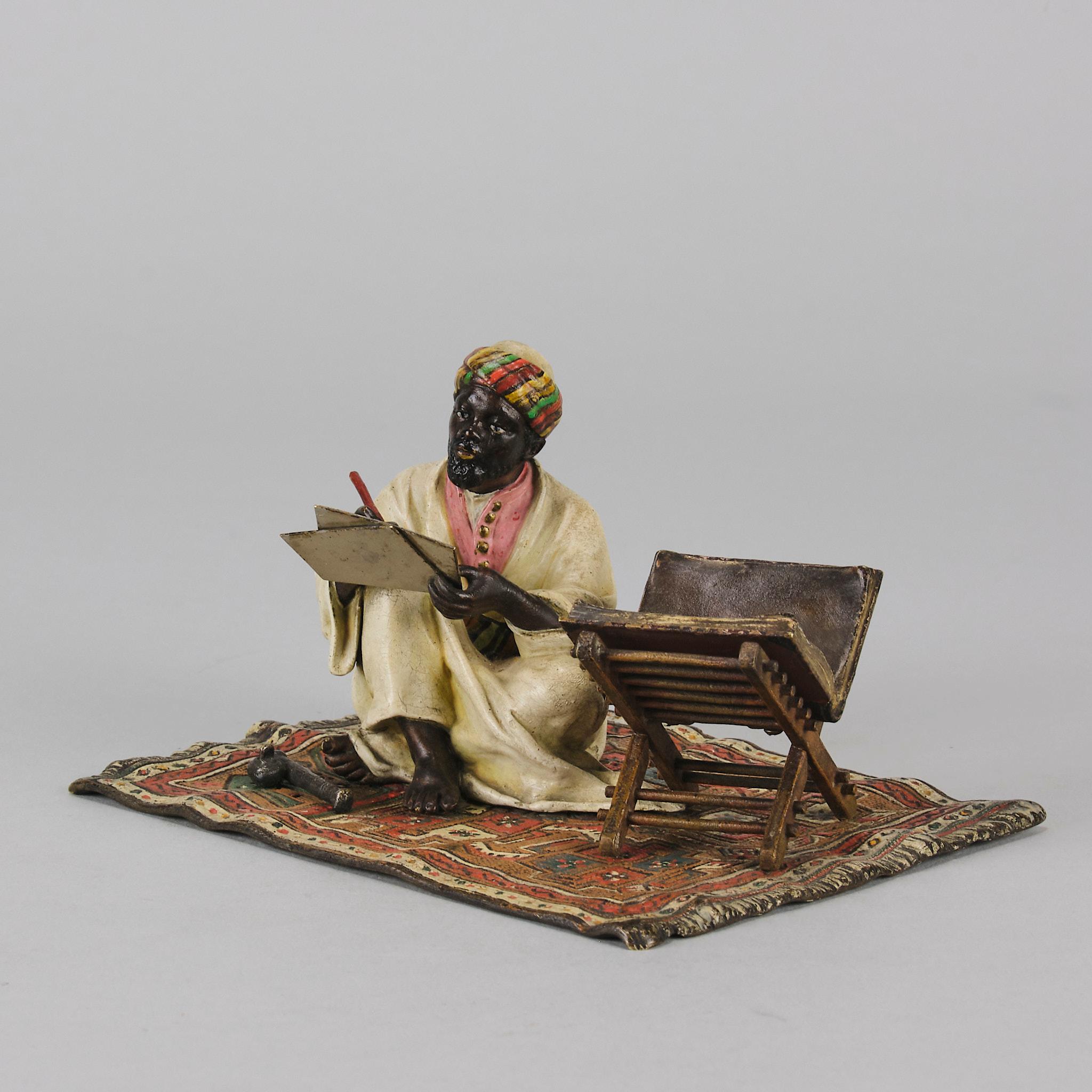 Austrian Early 20th Century Cold-Painted Bronze 