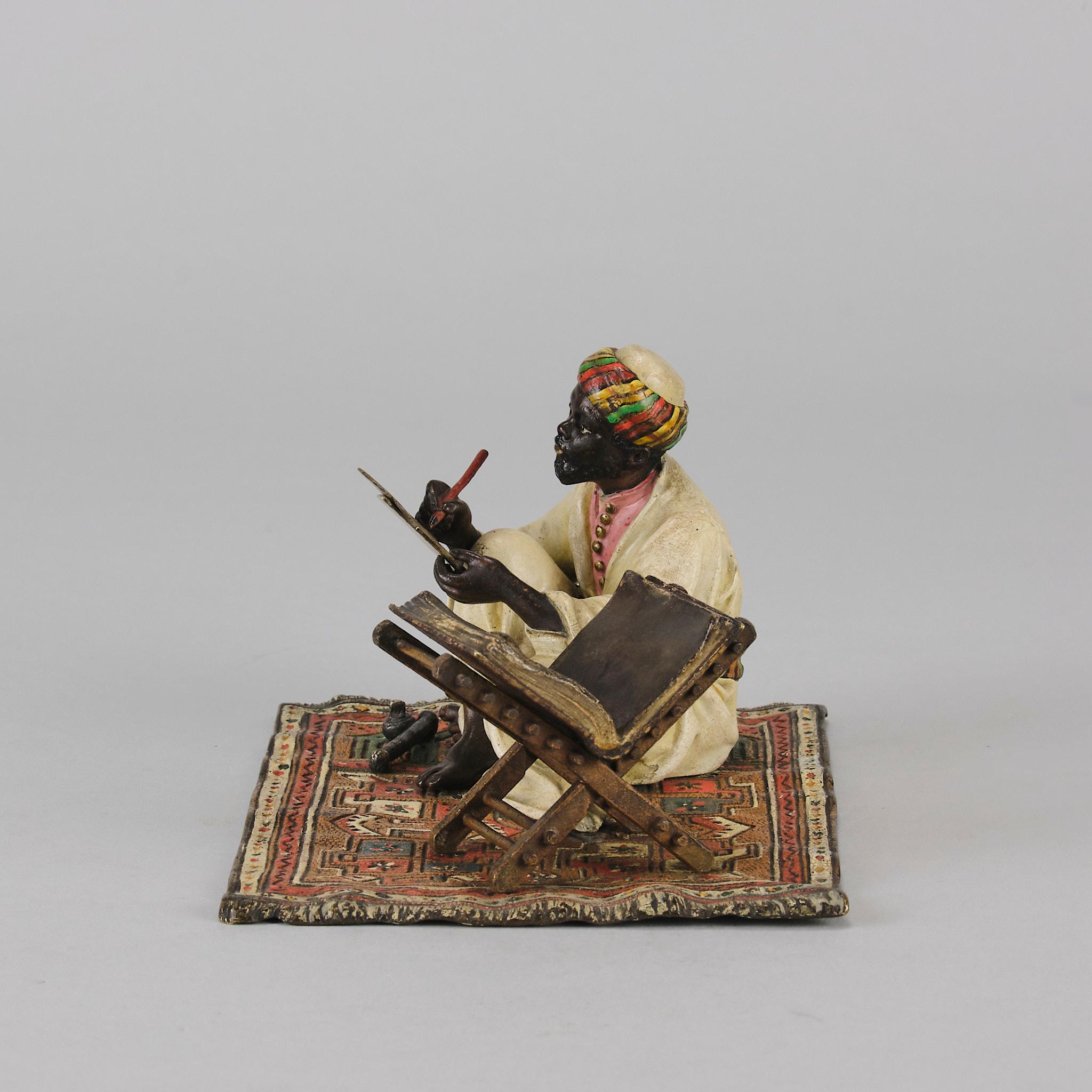 Cast Early 20th Century Cold-Painted Bronze 