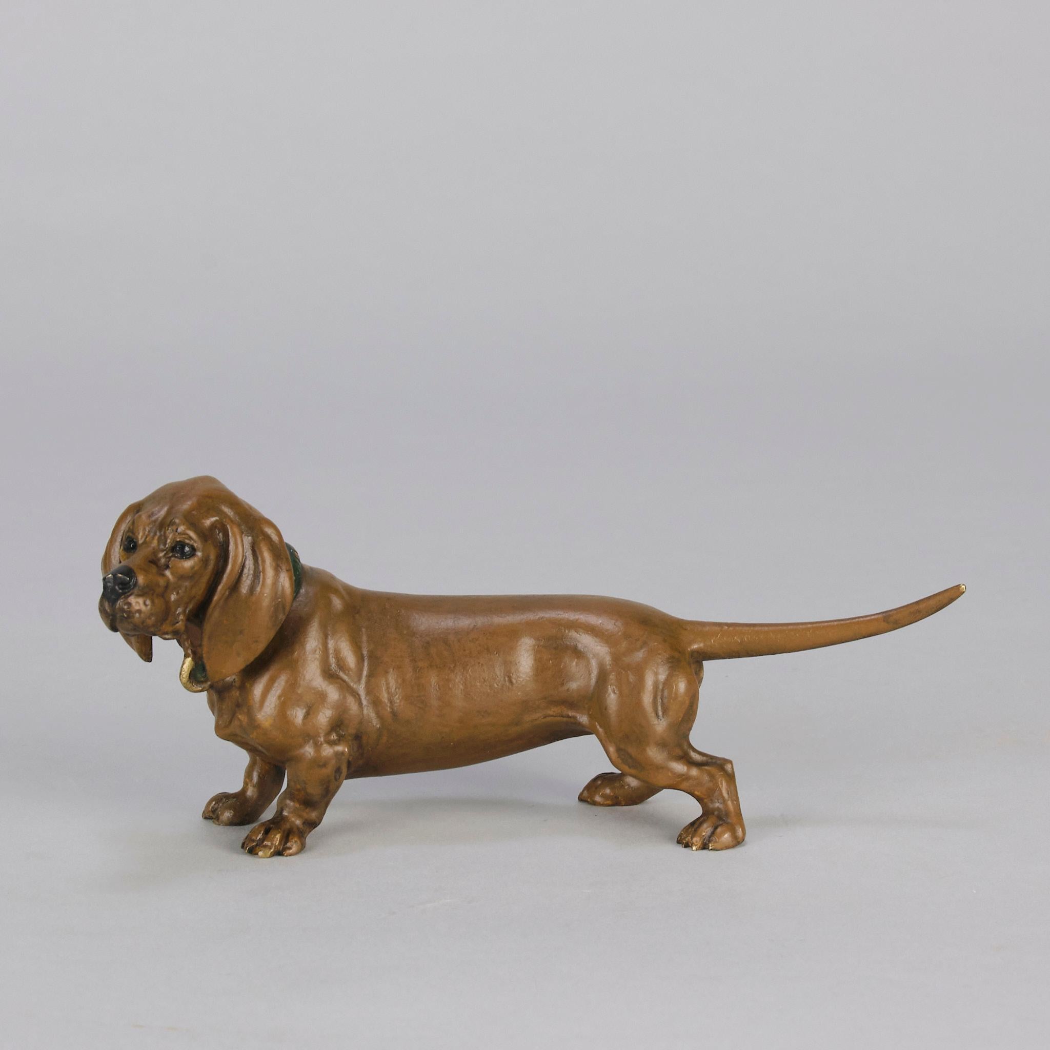 Art Déco Bronzo dipinto a freddo dei primi del Novecento 