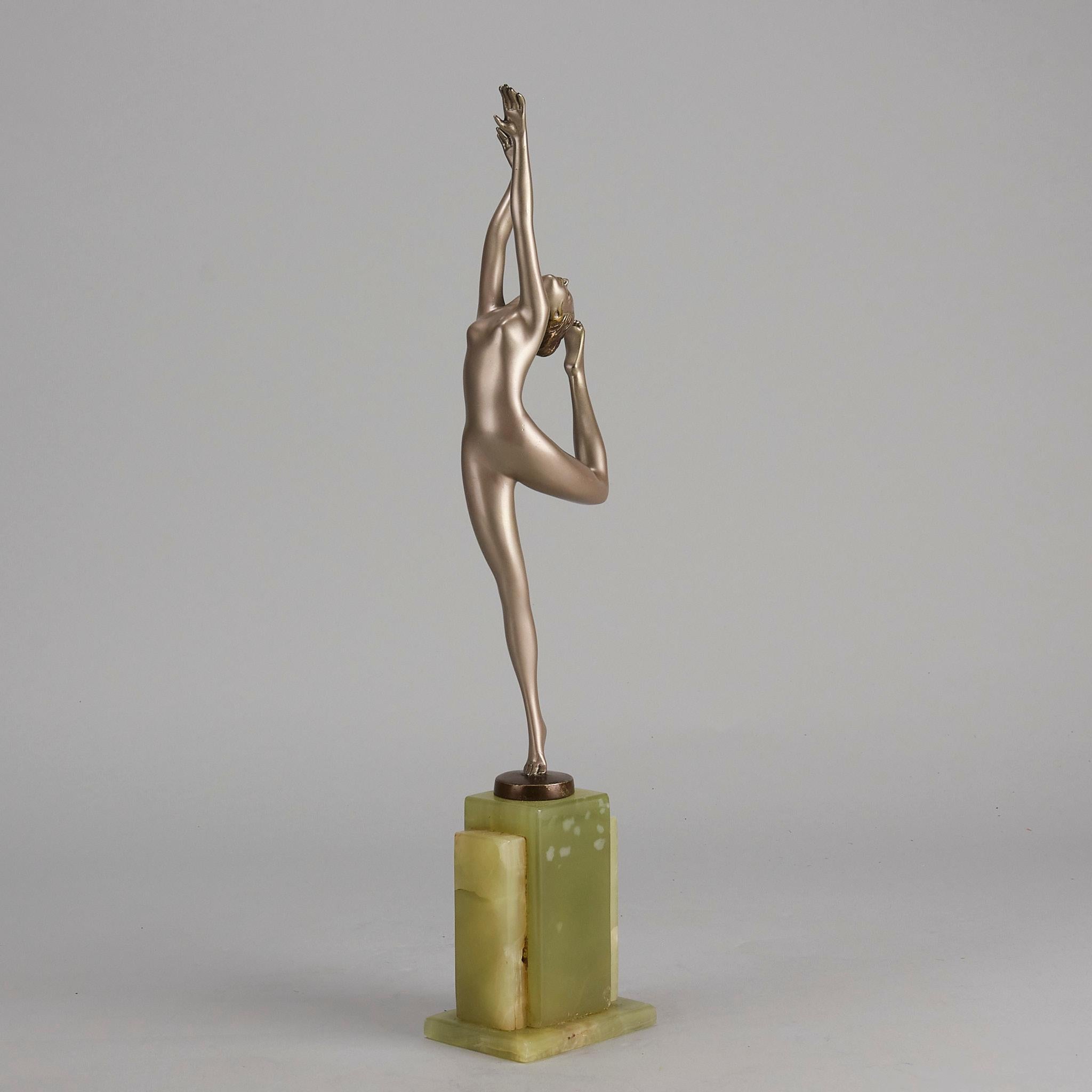Austrian Early 20th Century Cold Painted Bronze Study entitled 