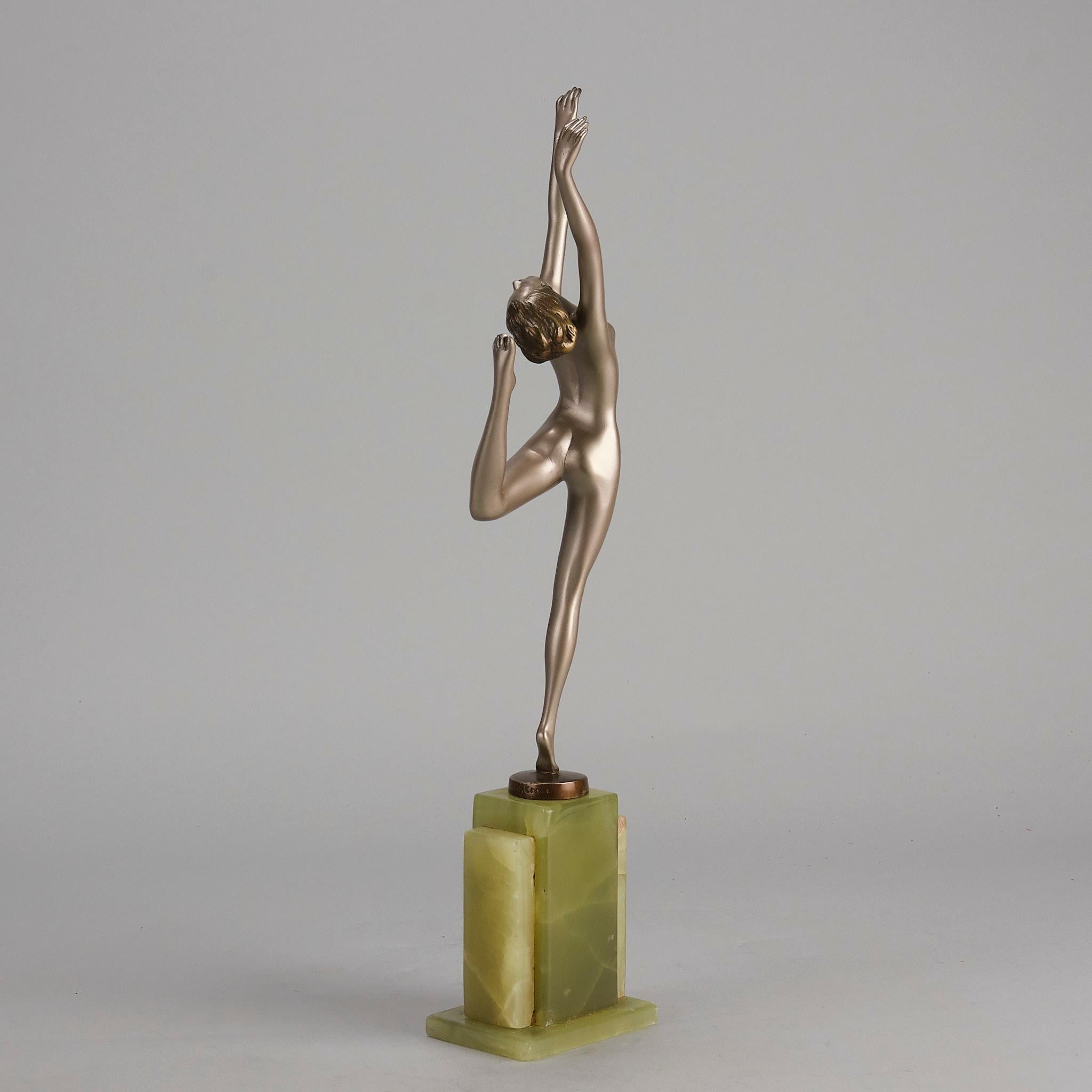 Early 20th Century Cold Painted Bronze Study entitled 