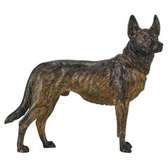 Early 20th Century Cold-Painted entitled 'Alsatian' by Franz Bergman
