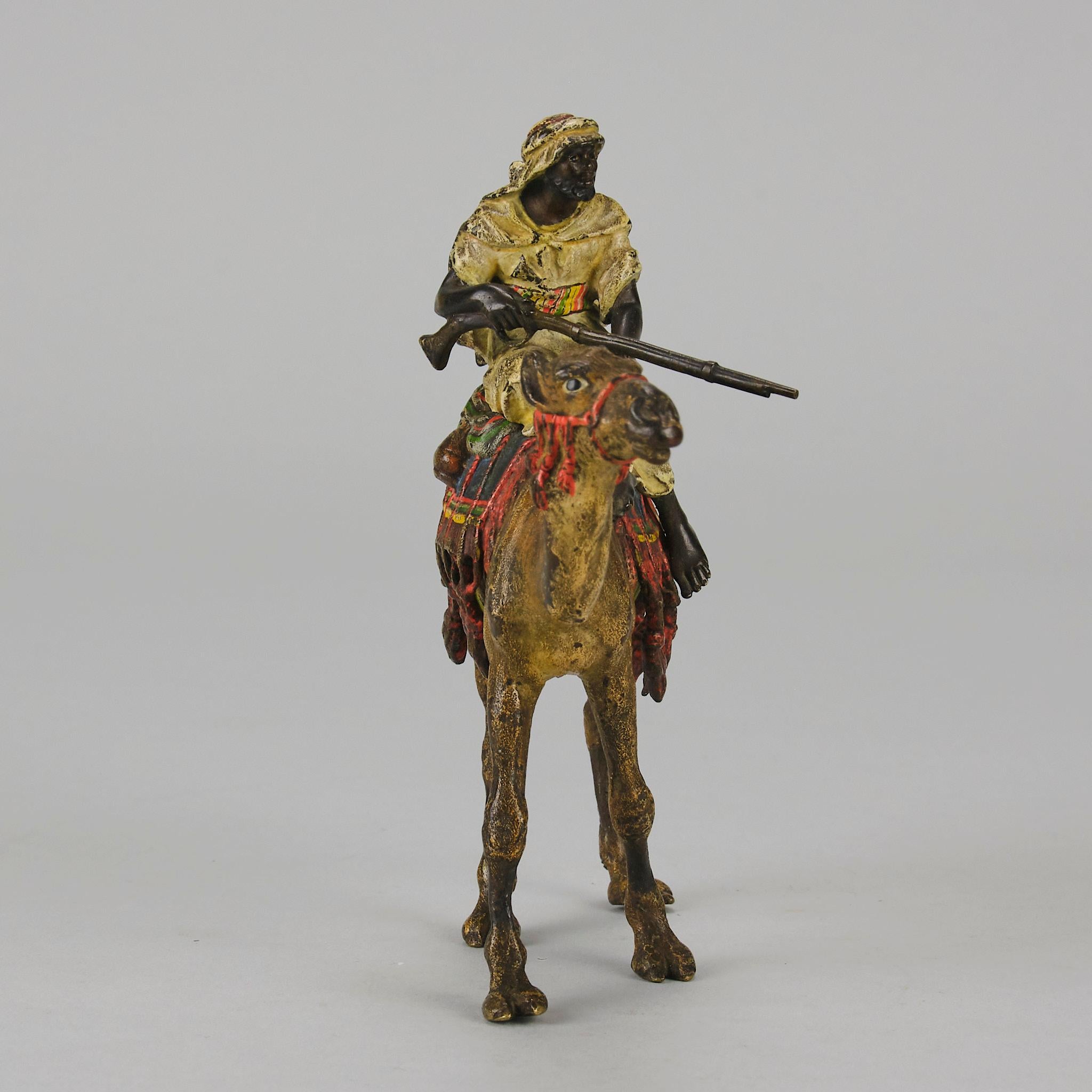Cast Early 20th Century Cold-Painted entitled 