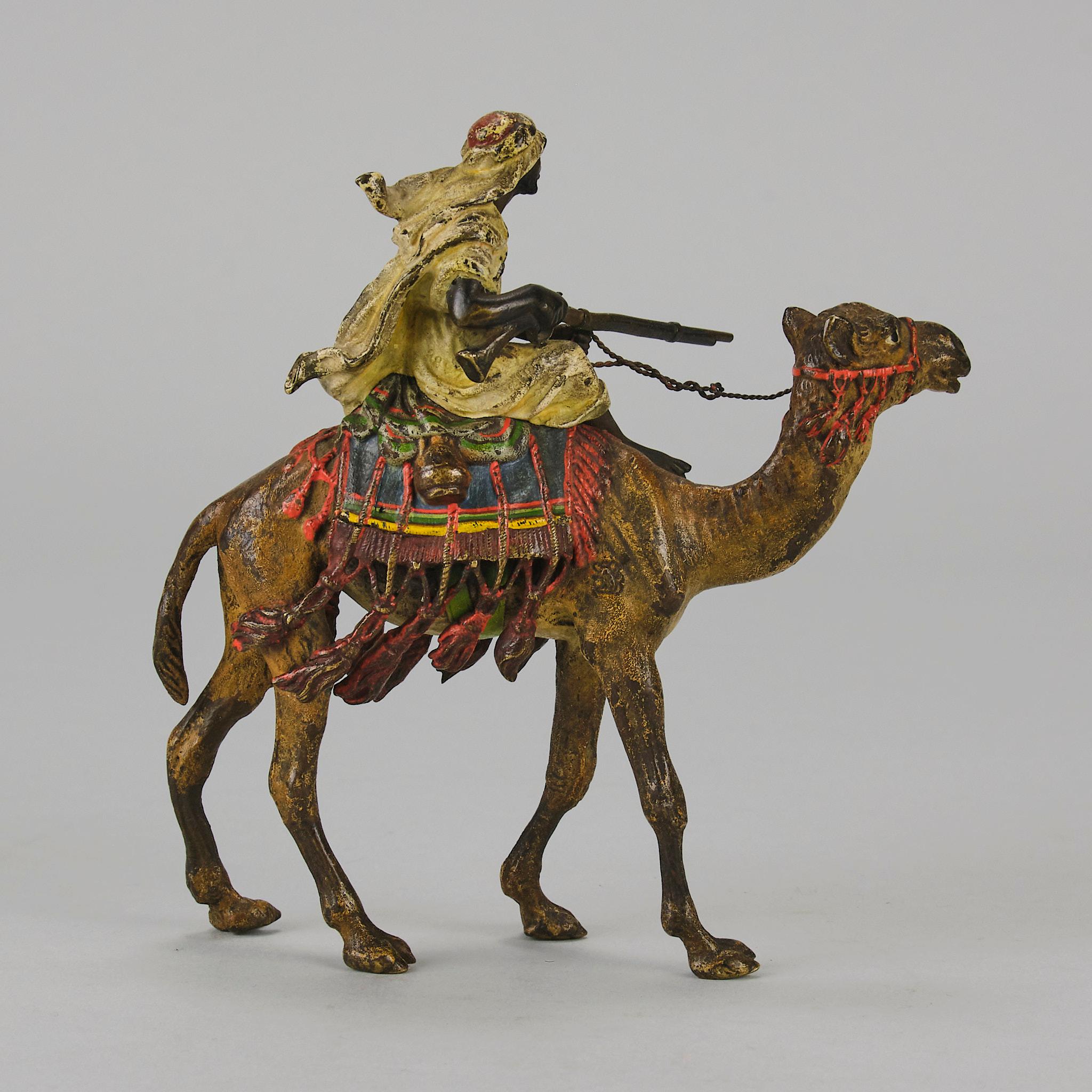 Bronze Early 20th Century Cold-Painted entitled 