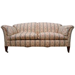 Early 20th Century Comfortable Large Sofa, the Portarlington by Howard and Sons