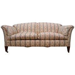 Early 20th Century Comfortable Large Sofa, the Portarlington by Howard and Sons