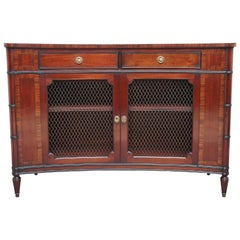 Early 20th Century Concave Mahogany Cabinet