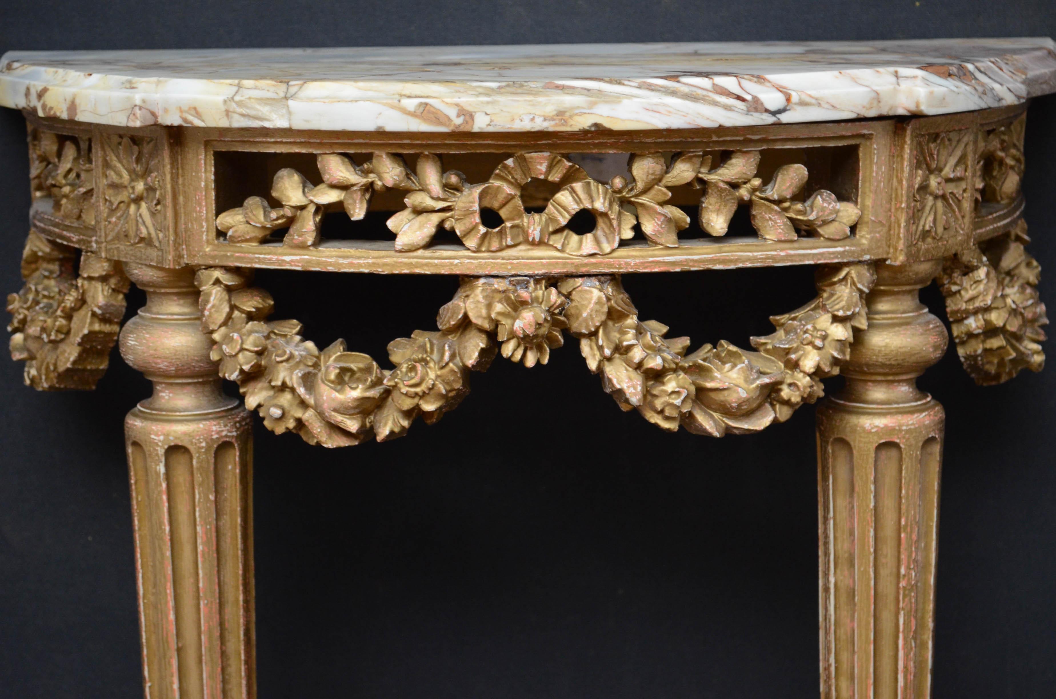 French Early 20th Century Console Table