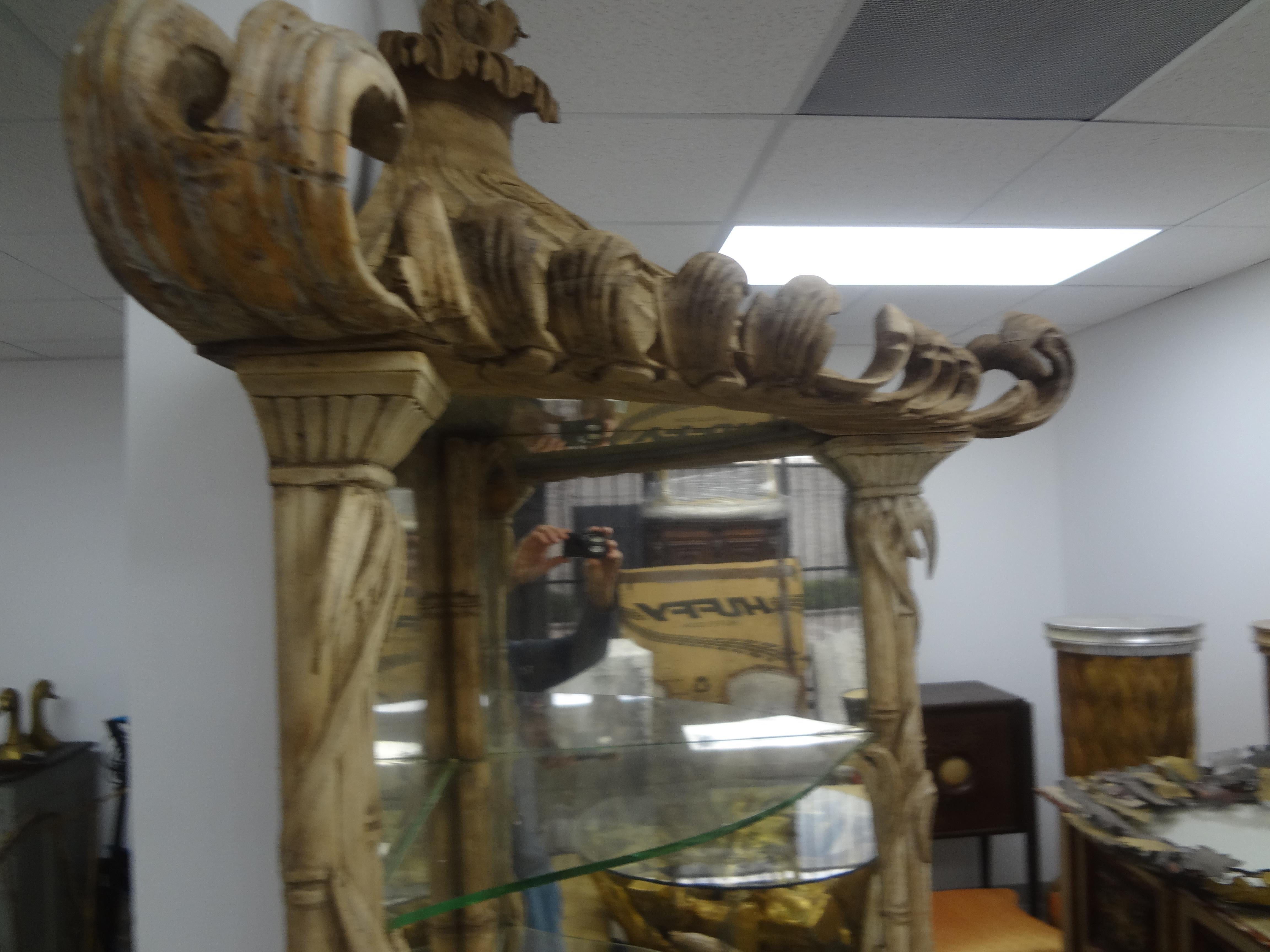 Chinese Chippendale Pagoda Corner Cabinet For Sale 4