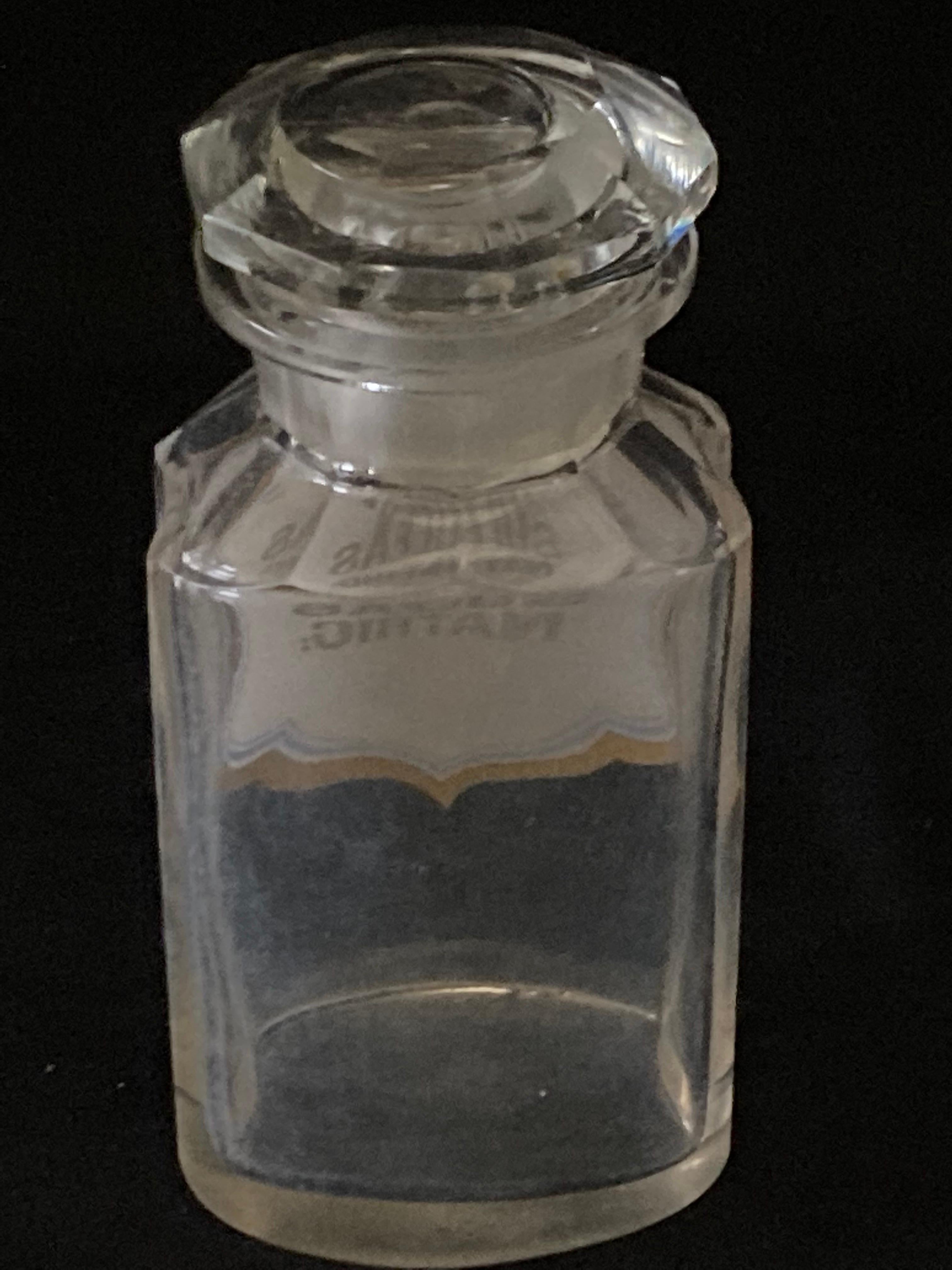 Apothekerflasche aus kontinentalem europischem Glas des frhen 20. Jahrhunderts 6