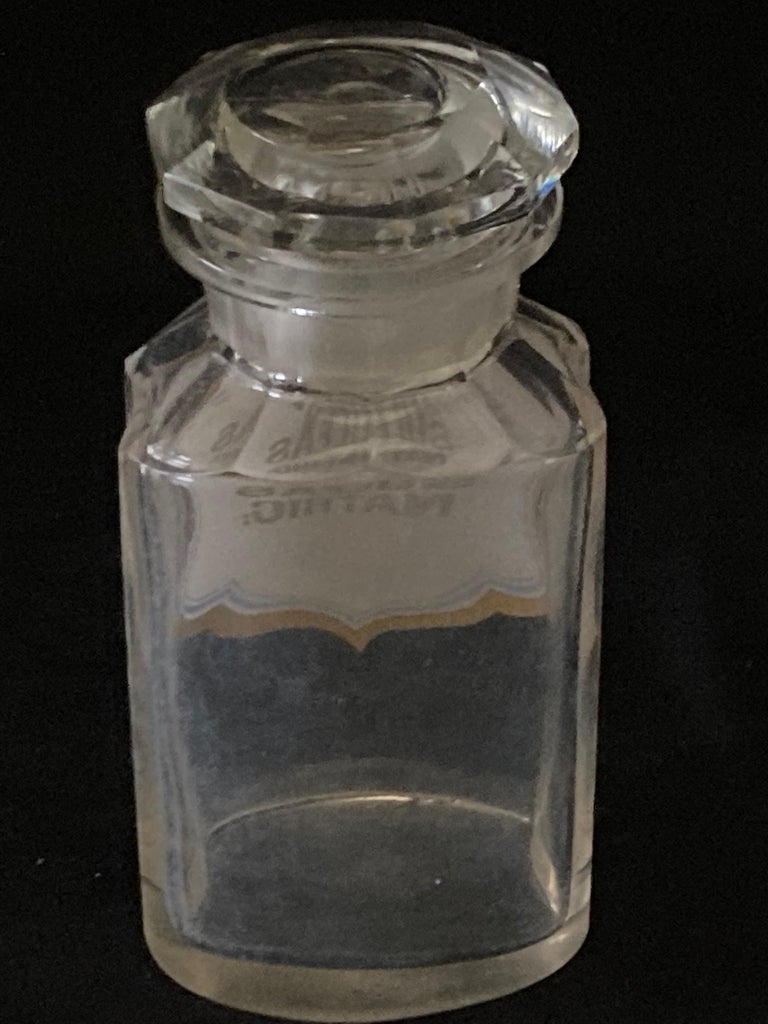 Early 20th Century Continental European Glass Apothecary Bottle For