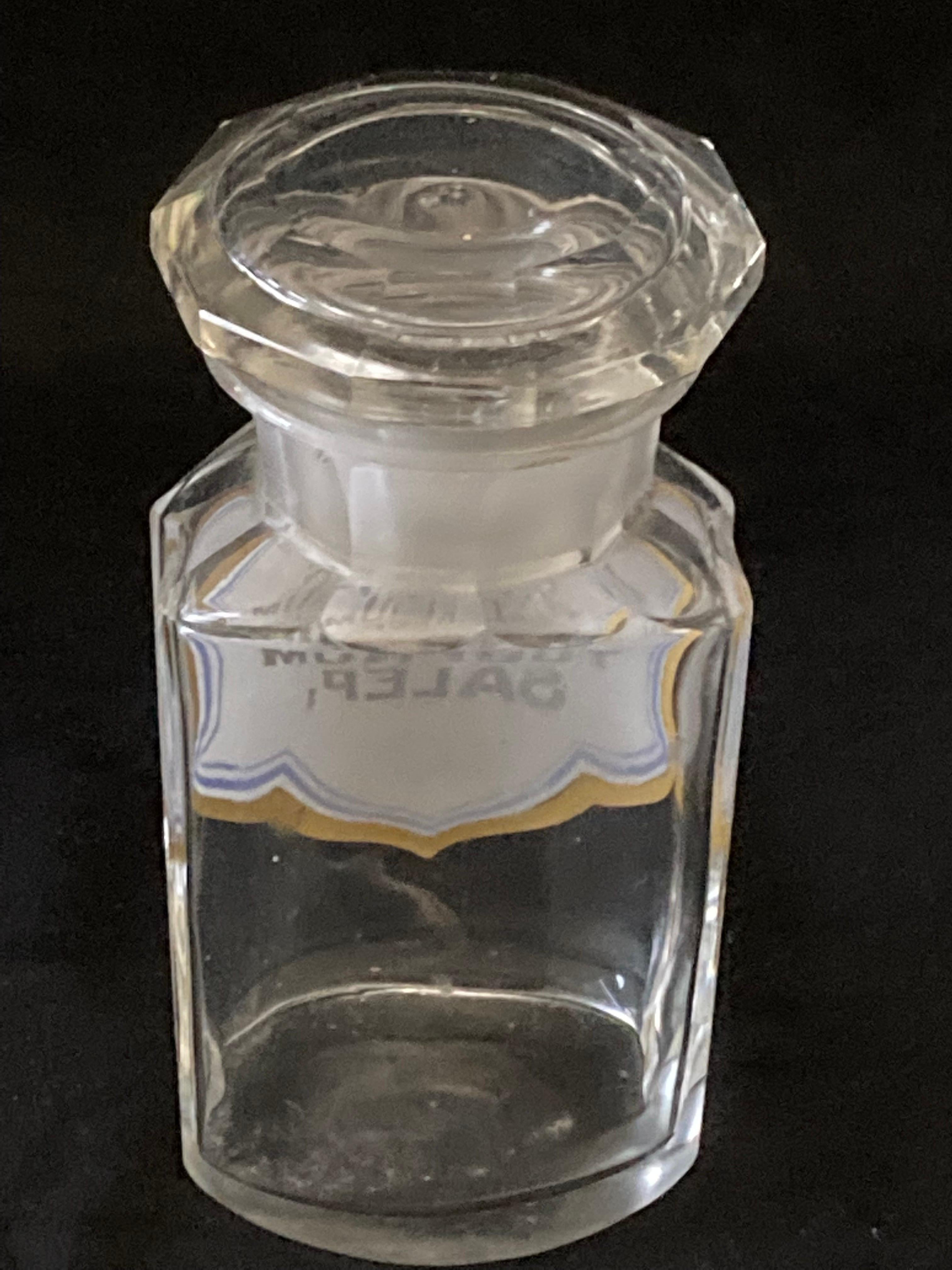 Apothekerflasche aus kontinentalem europischem Glas des frhen 20. Jahrhunderts 7