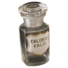 Early 20th Century Continental European Glass Apothecary Bottle