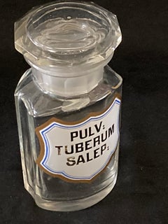 Early 20th Century Continental European Glass Apothecary Bottle