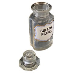 Early 20th Century Continental European Glass Apothecary Bottle
