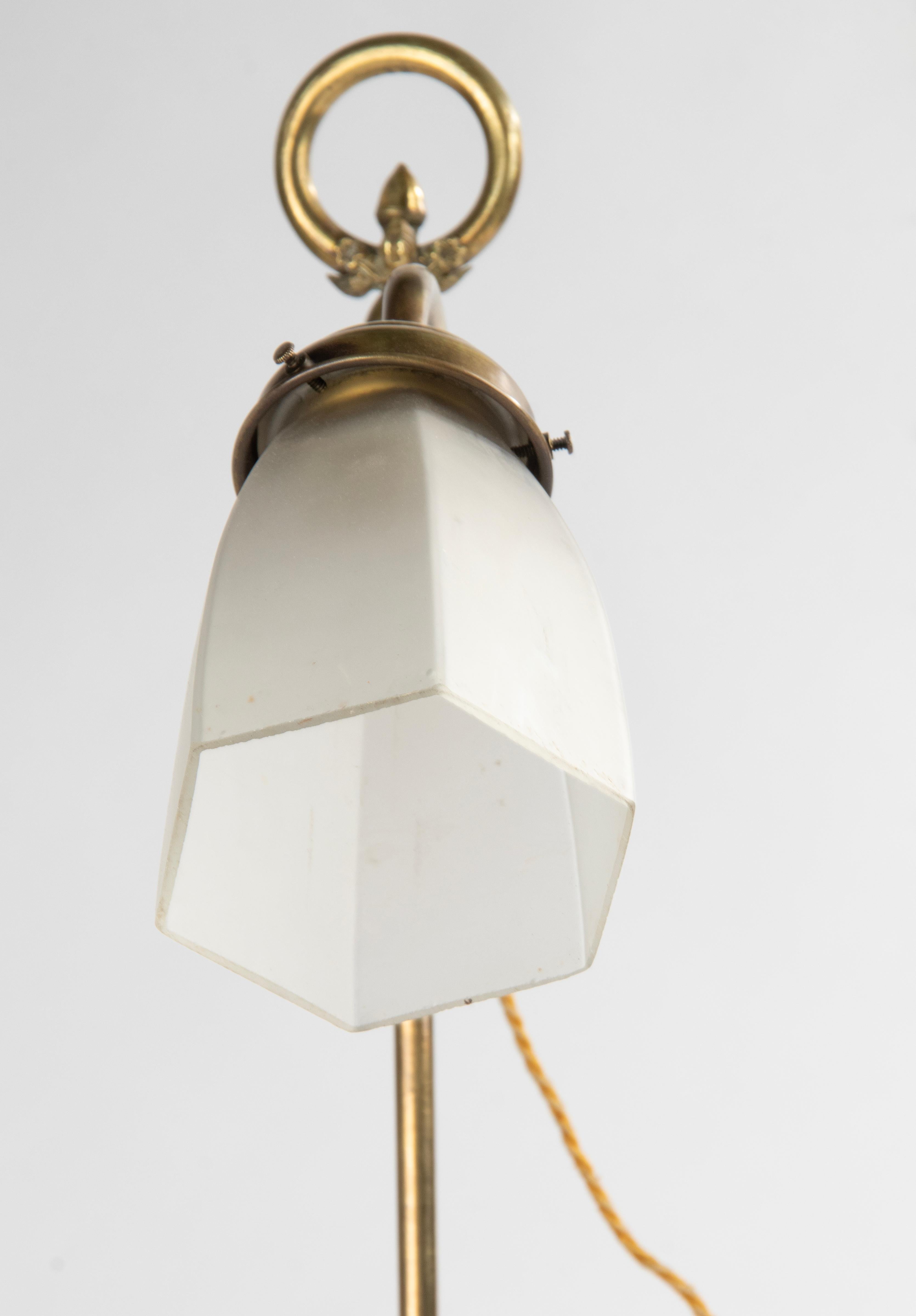 Lampe de bureau réglable en cuivre du début du 20e siècle en vente 4