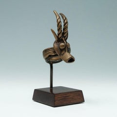 Early 20th Century Copper Alloy Antelope Ring, Bwa People, Burkina Faso