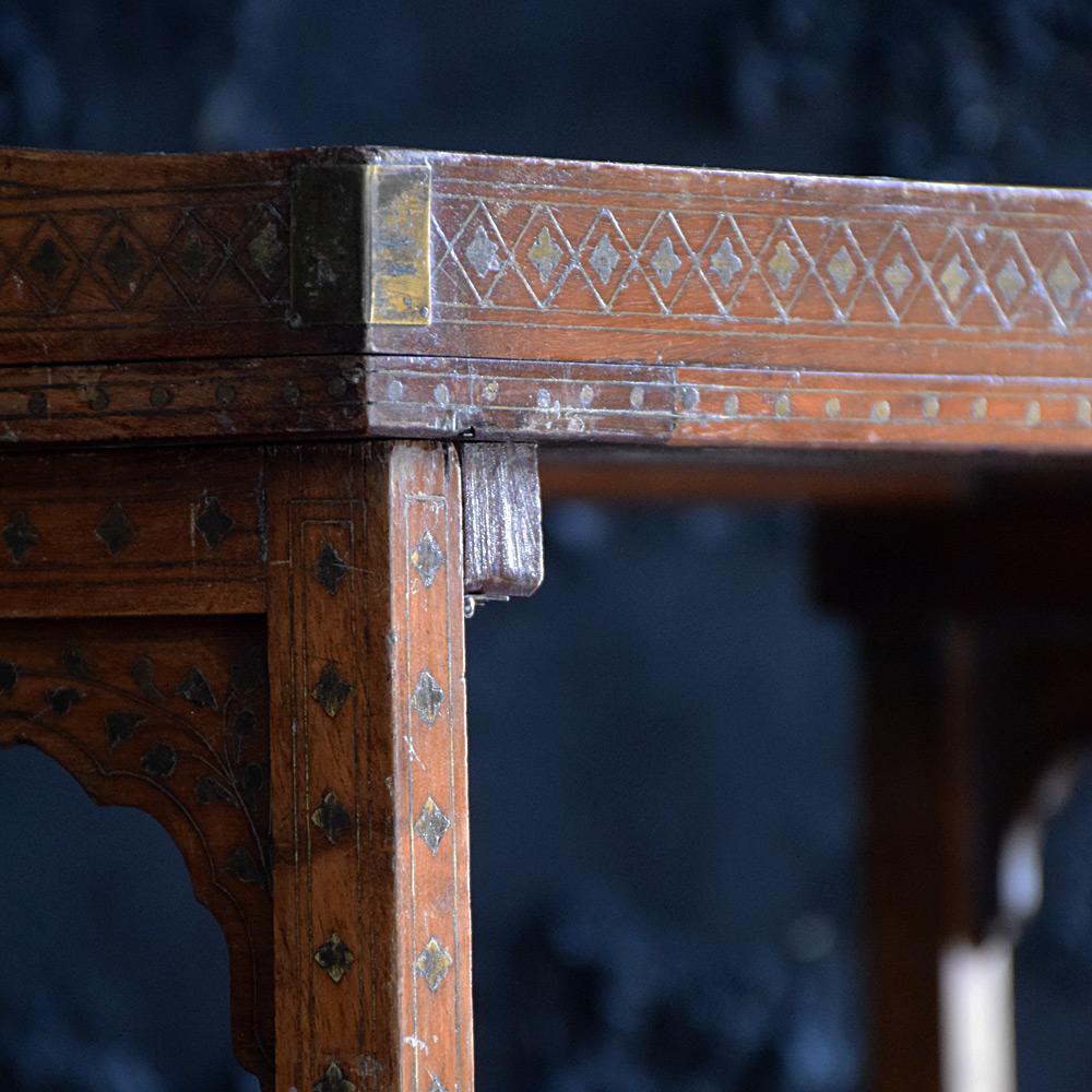 Early 20th Century Copper and Brass Indian Table 7