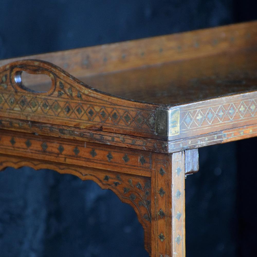 Early 20th Century Copper and Brass Indian Table 1