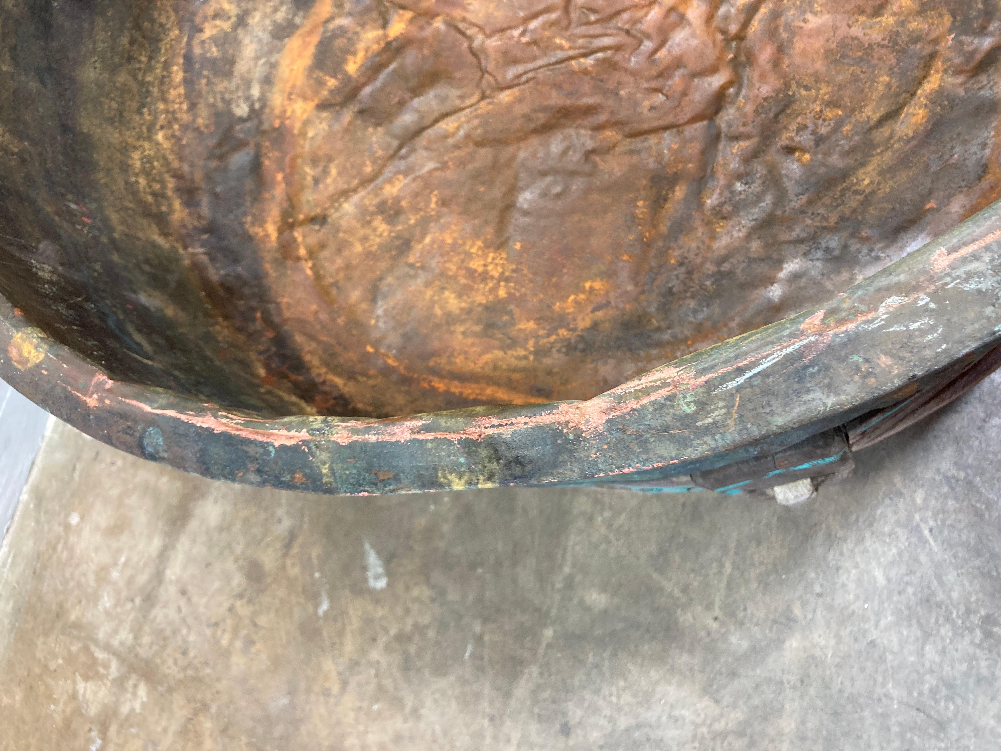 Early 20th Century Copper Cheese Vat and Stand Bon état - En vente à Alhambra, CA