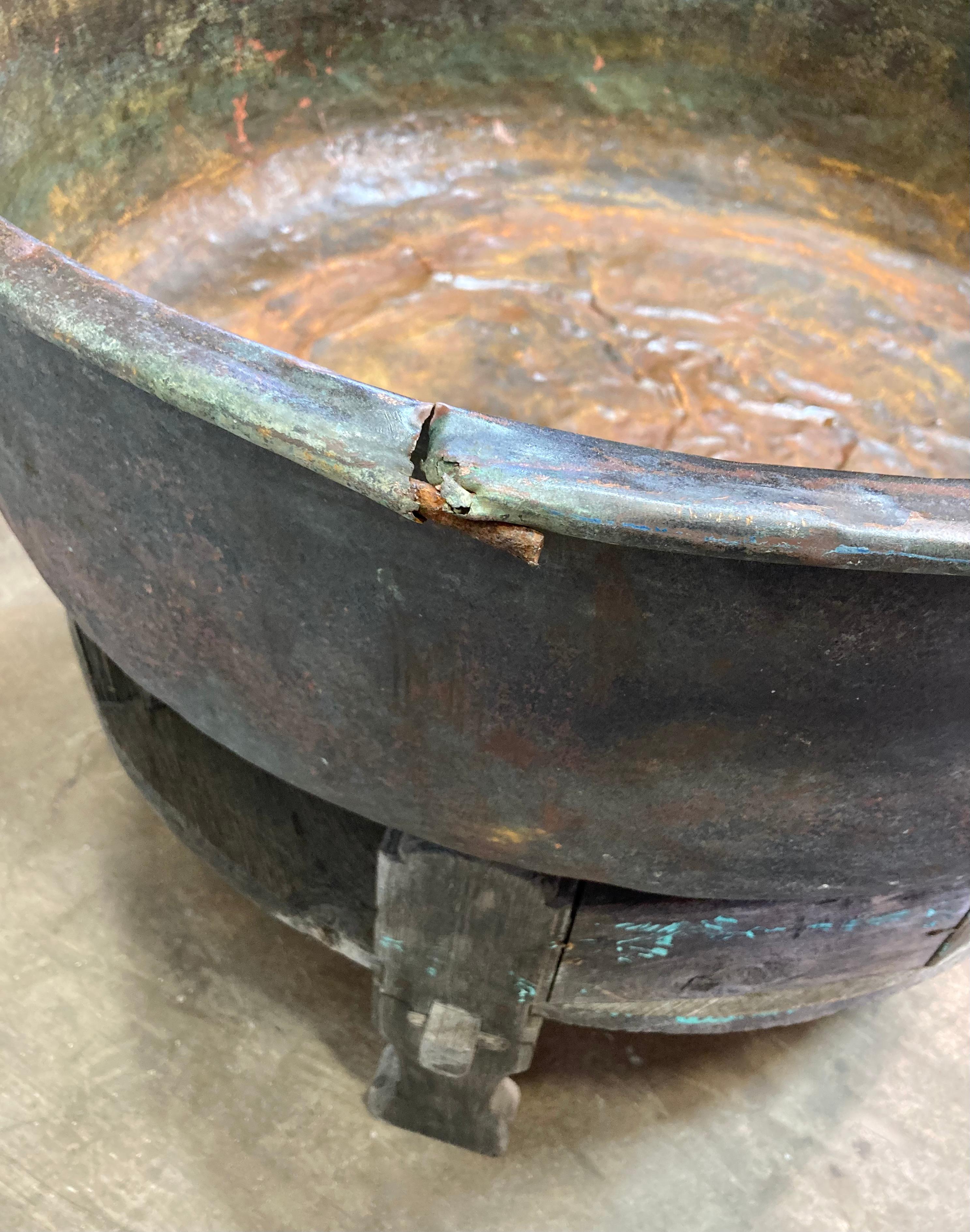 Early 20th Century Copper Cheese Vat and Stand en vente 1