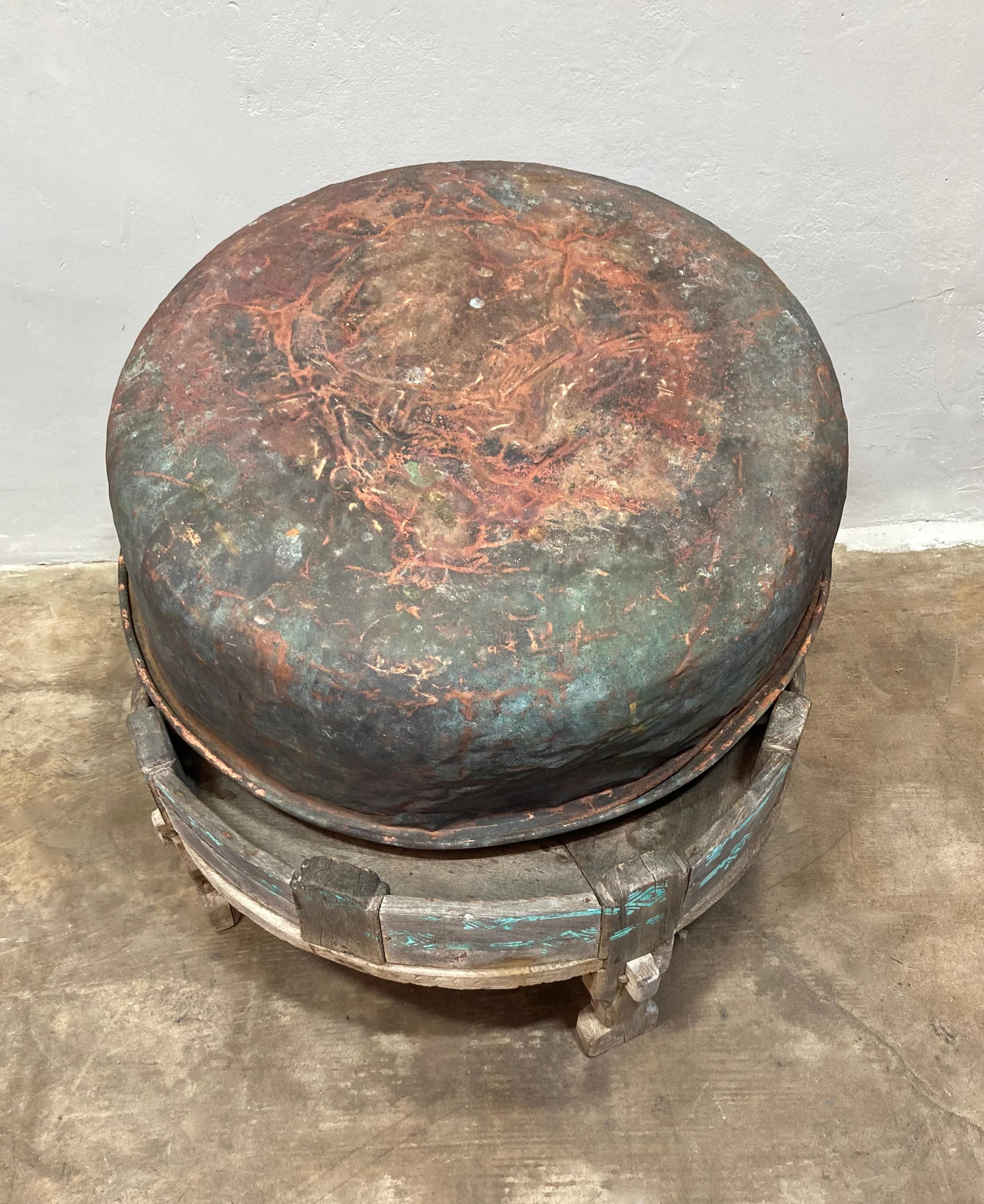 Early 20th Century Copper Cheese Vat and Stand en vente 4