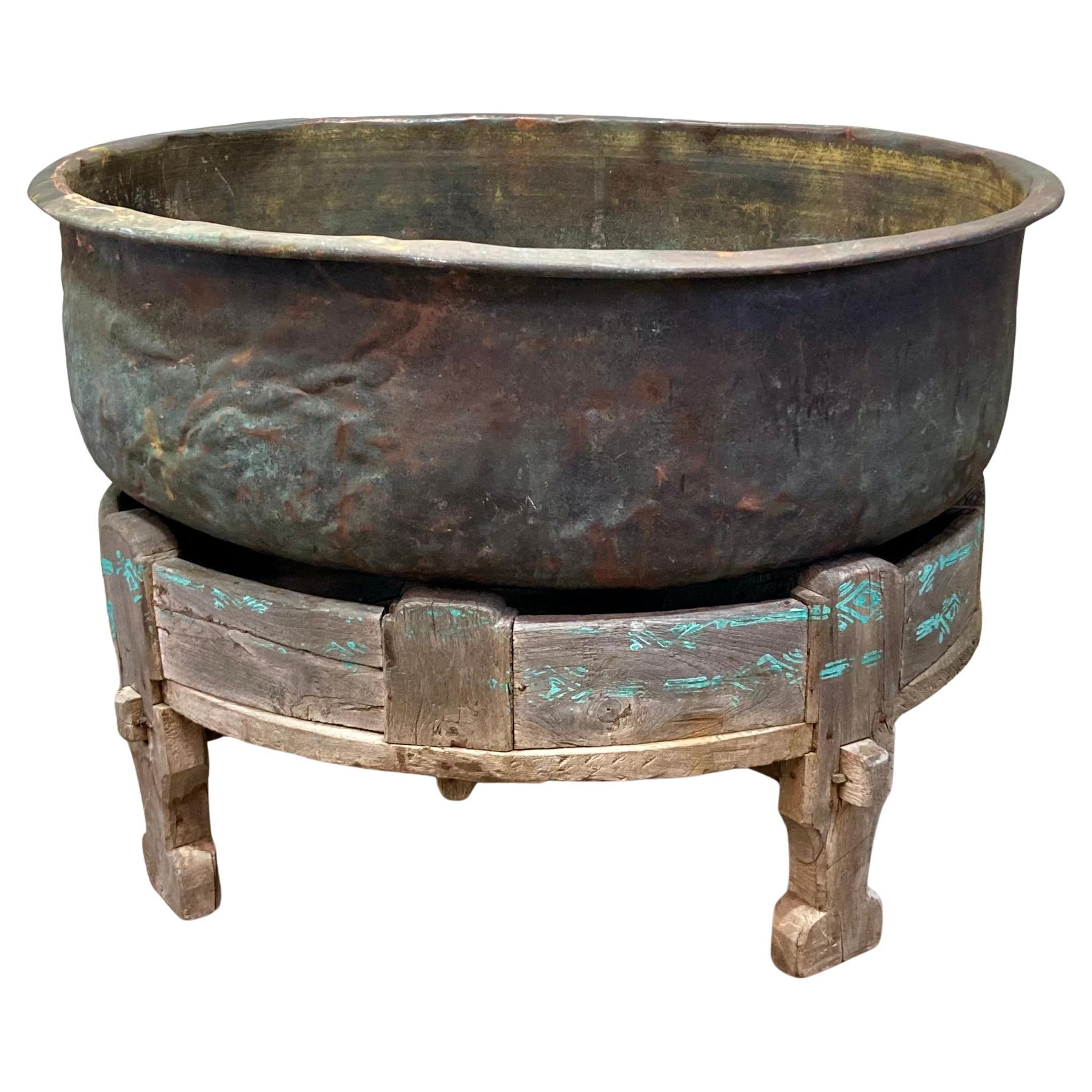 Early 20th Century Copper Cheese Vat and Stand en vente