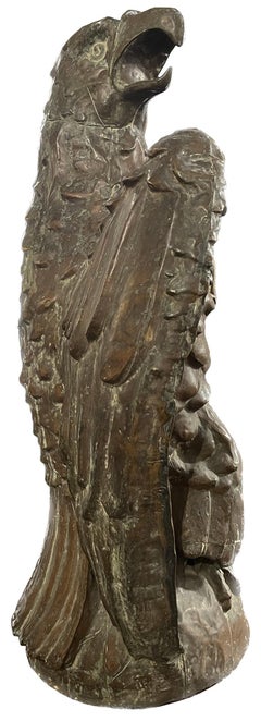 Early 20th Century Copper Eagle Sculpture