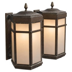 Early 20th Century Copper English Wall Lanterns