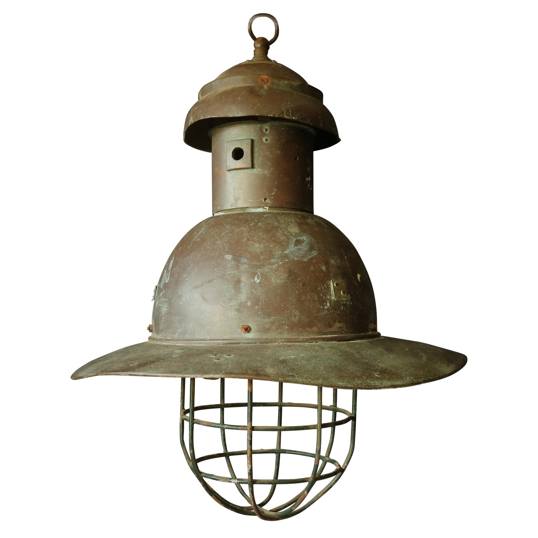 Early 20th Century Copper Pendant Light