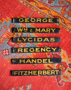 Early 20th Century Country House Horse Stable Name Plaques Signs